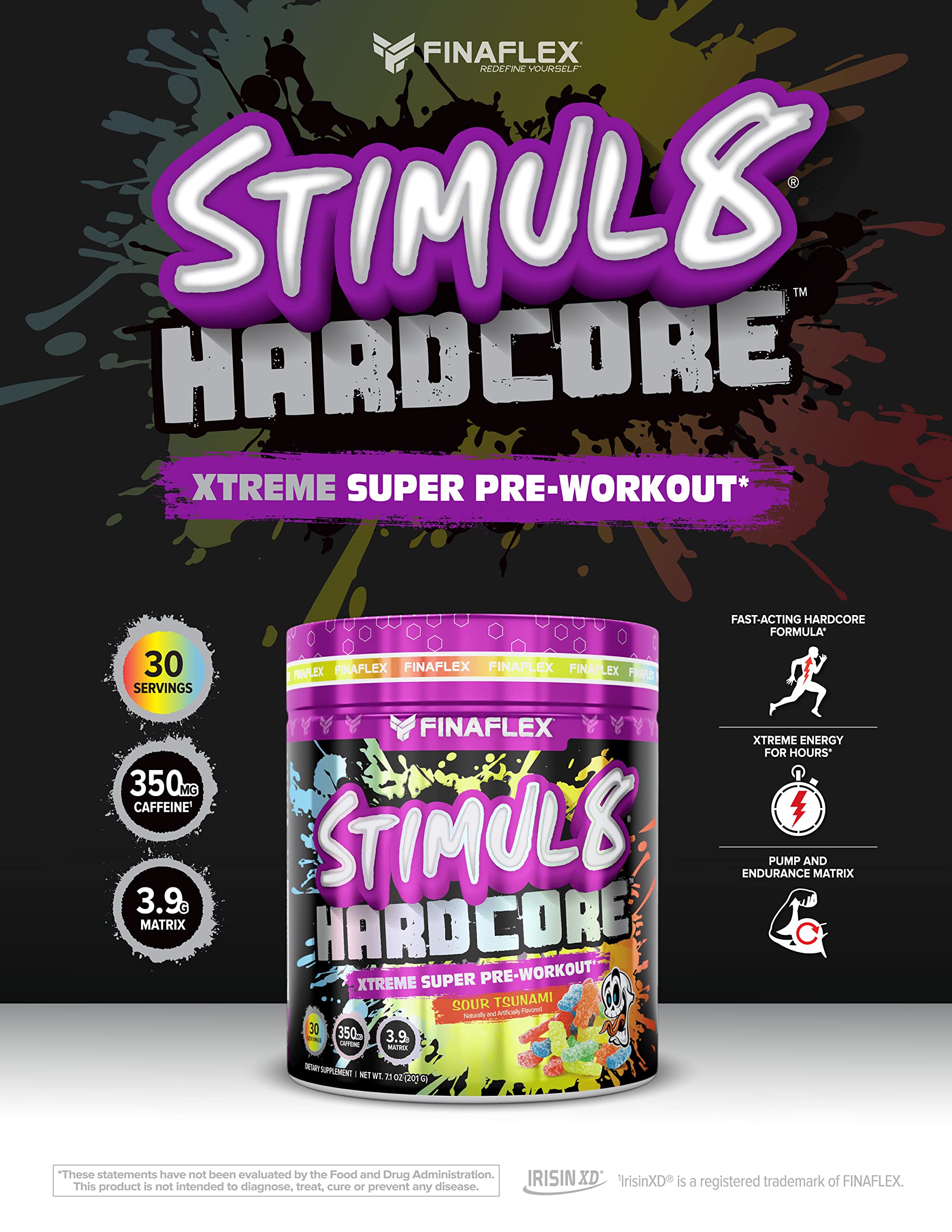 FINAFLEX STIMUL8 Hardcore, Grape Escape - Extreme Energy, Strength & Endurance FINAFLEX buy supplements canada