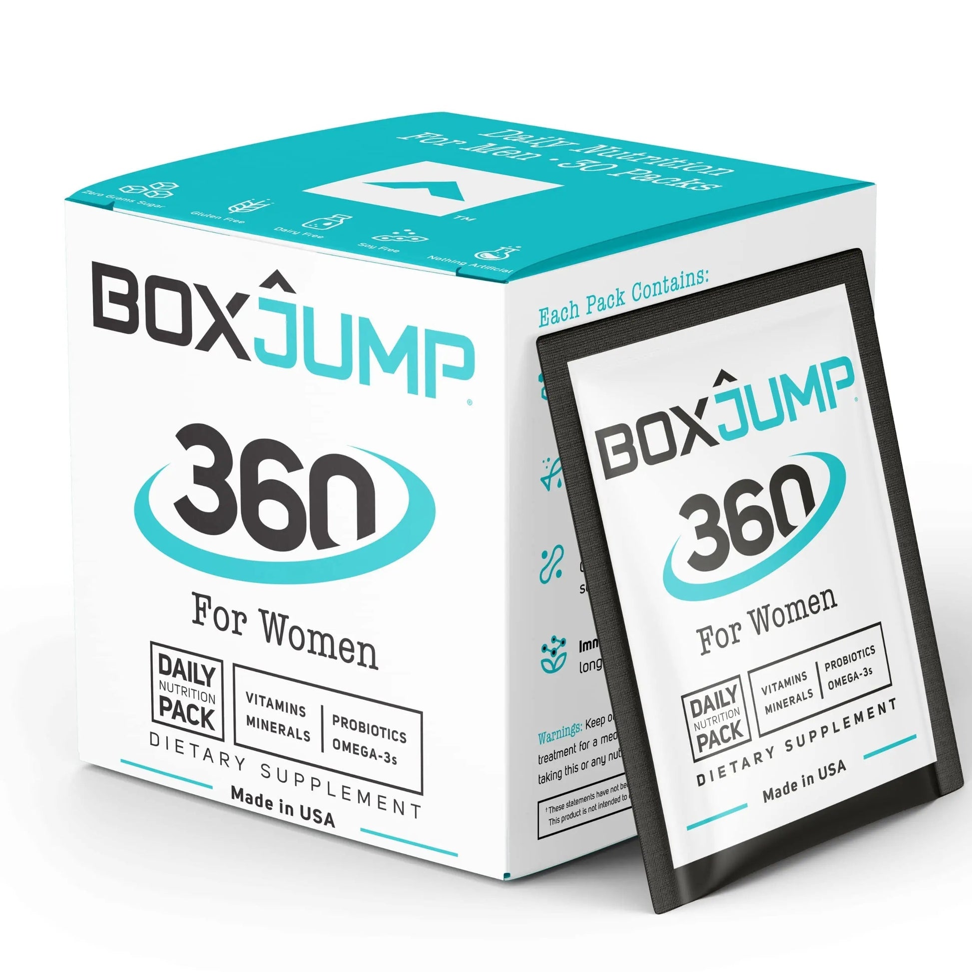 Women’s Daily Multivitamin Packs with Essential Vitamins and Minerals – Includes Vitamin D, C, E, A, B12 for Energy, Endurance BoxJump buy supplements canada