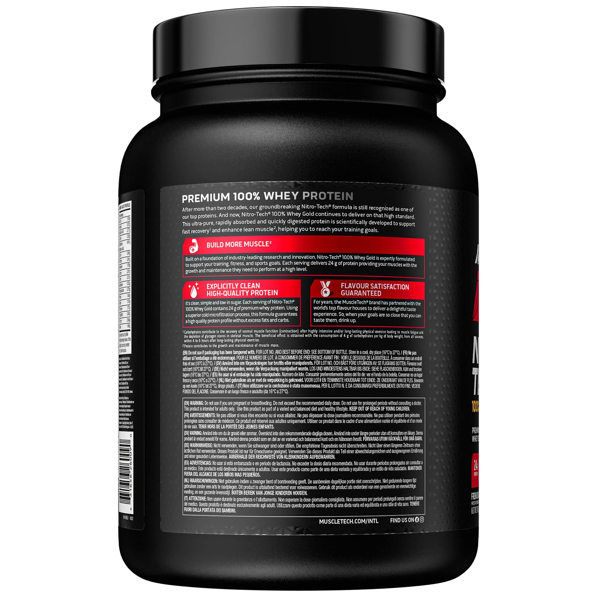 MuscleTech NitroTech 100% Whey Gold Protein Powder, Build Muscle Mass, Whey Isolate Protein Powder Muscletech buy supplements canada