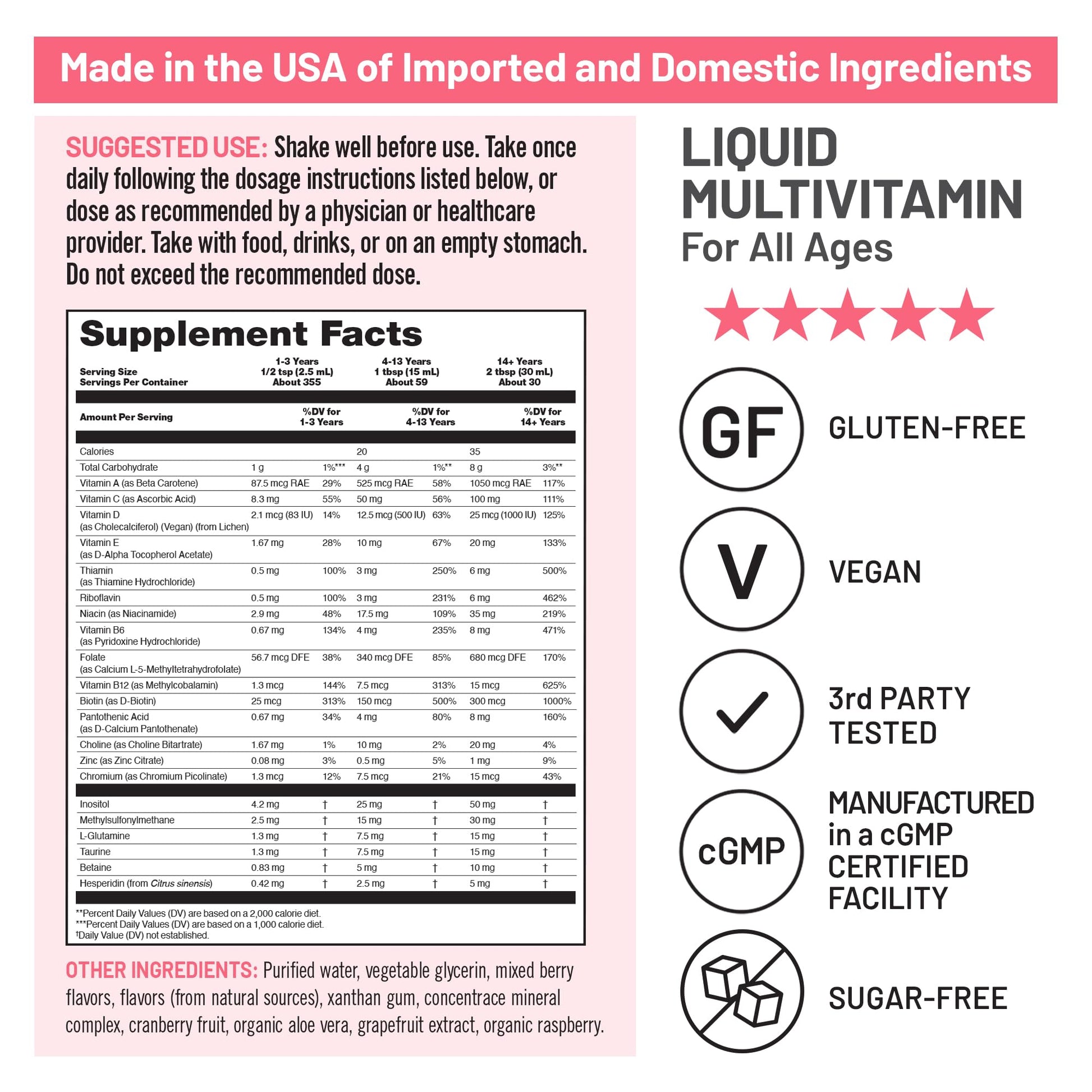 NatureWise Liquid Multivitamin for Women, Men of All Ages - Sugar Free, Vegan - Vitamins for Energy Levels, Beauty, Immune Health with Methylated B12 & Folate - Non-GMO - 30 fl oz(887 mL) NatureWise buy supplements canada