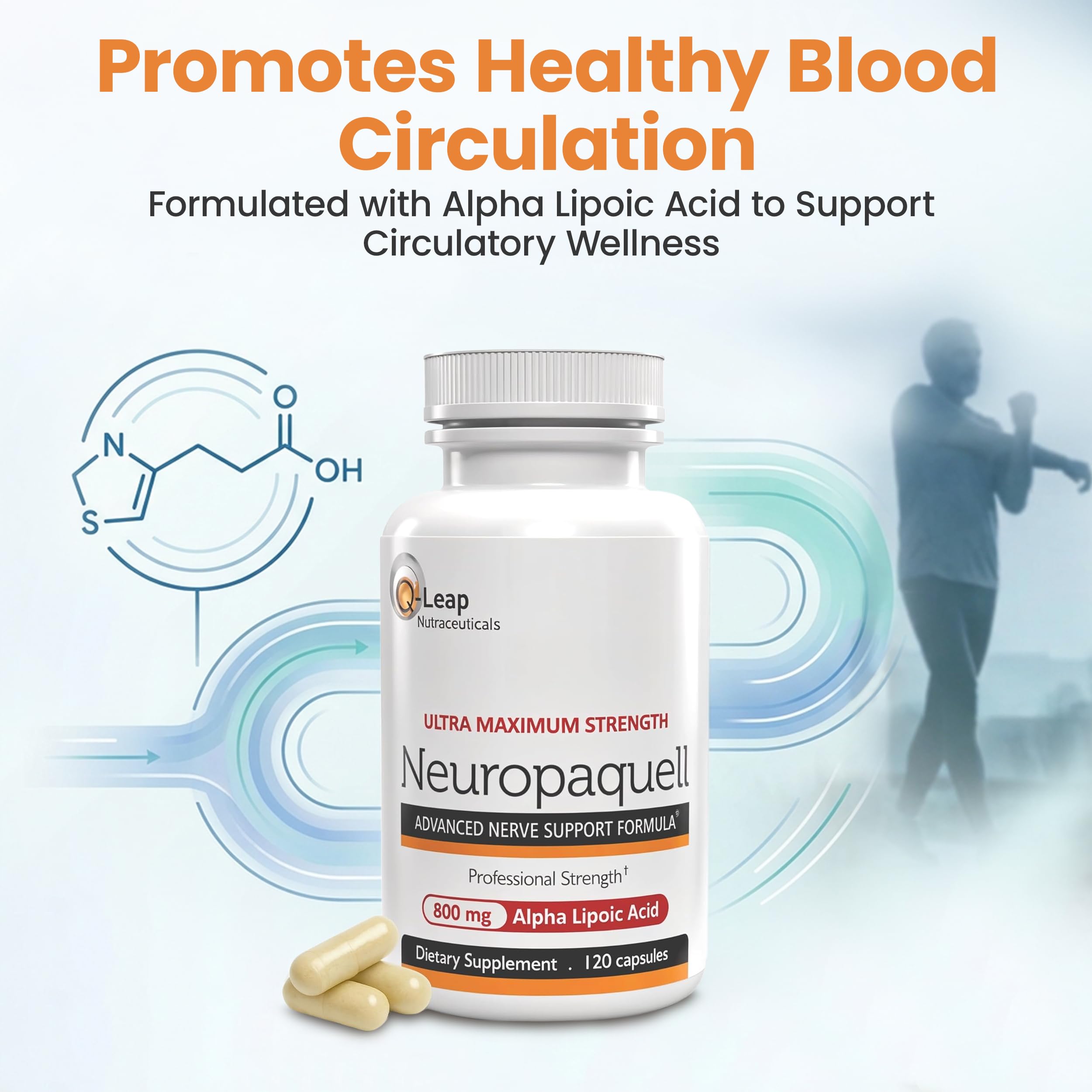 Platinum Health Alpha Lipoic Acid for Neuropathy Nerve Pain Support, Supplement, B Vitamins, L Arginine, All Natural Maximum Strength Neuropaquell for Discomfort in Feet, Hand, Toes,120 Capsules,800mg Platinum Health buy supplements canada