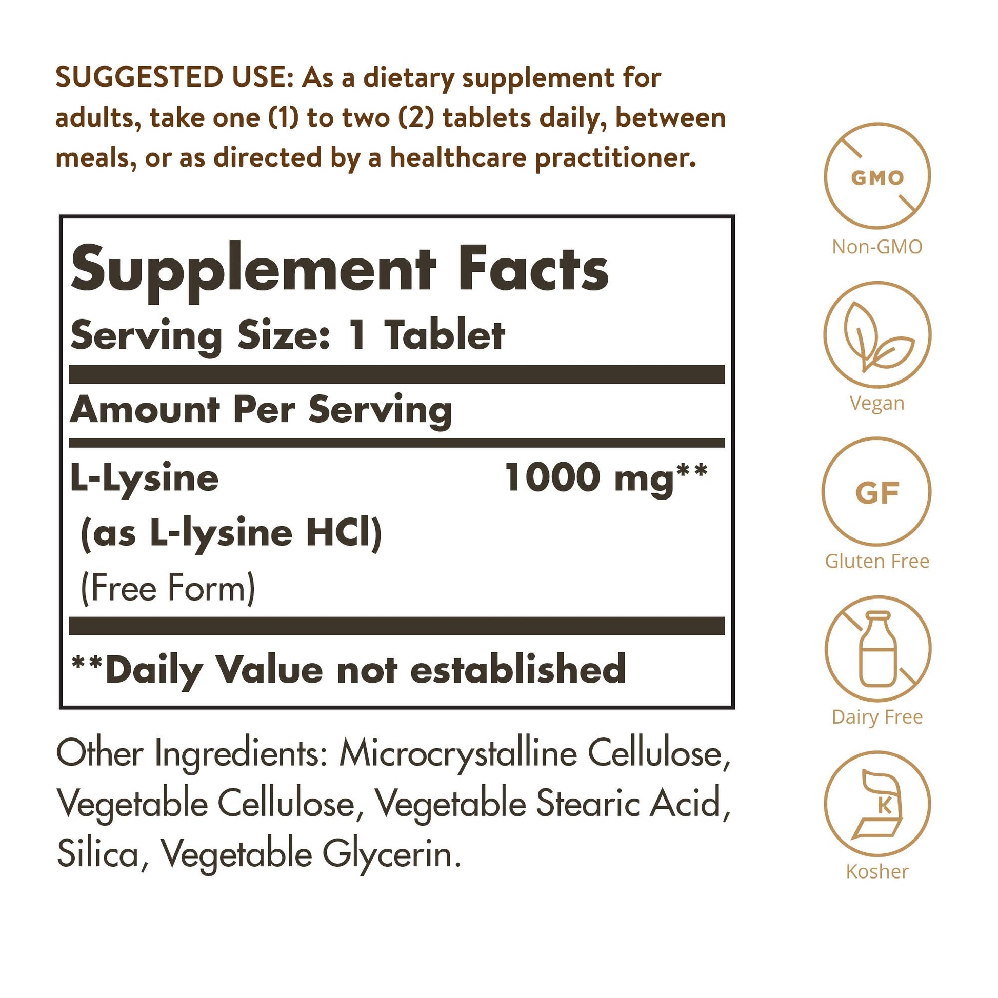 Solgar L-Lysine 1000 mg, 250 Tablets - Enhanced Absorption and Assimilation - Promotes Integrity of Skin and Lips - Collagen Support - Amino Acids Solgar buy supplements canada