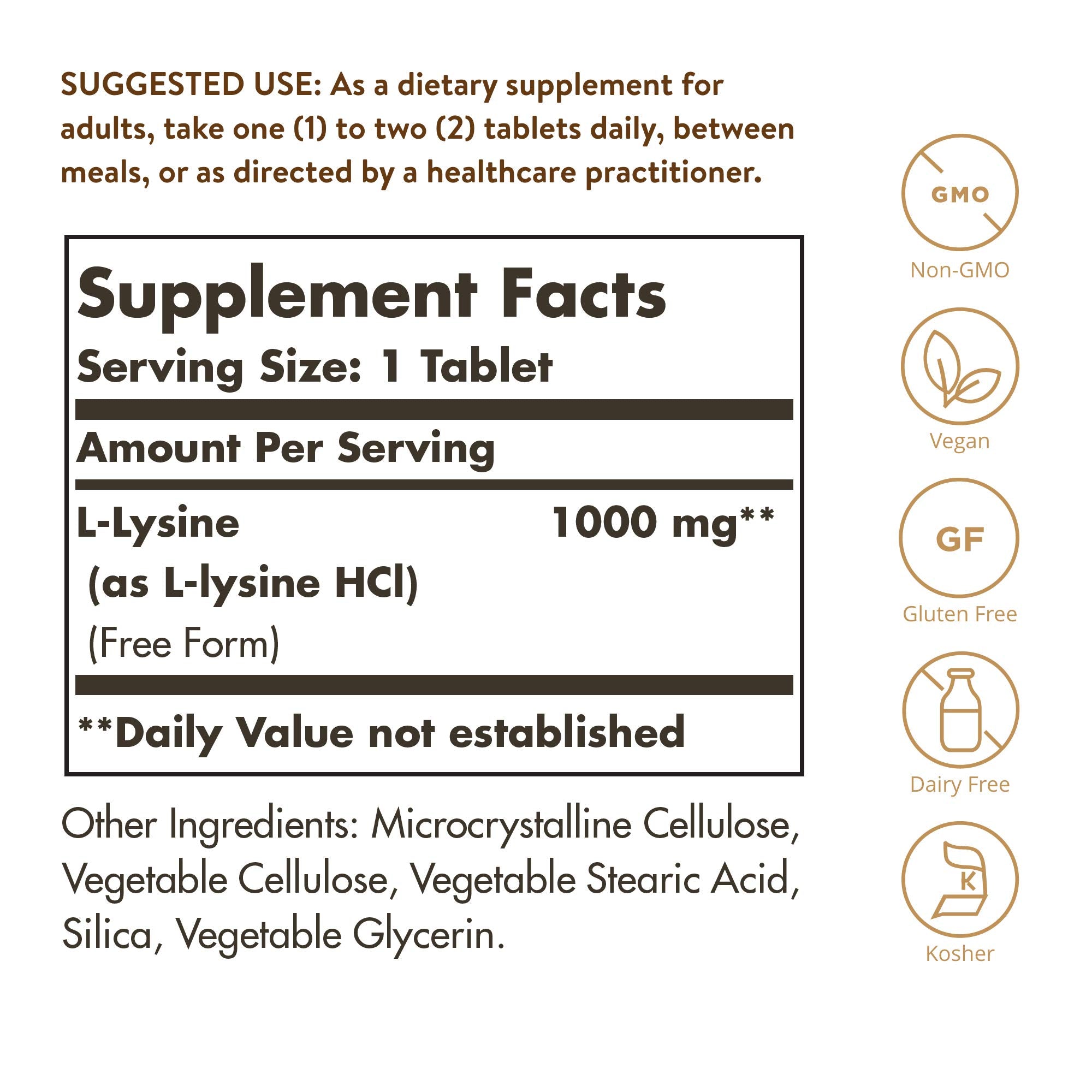 Solgar L-Lysine 1000 mg, 250 Tablets - Enhanced Absorption and Assimilation - Promotes Integrity of Skin and Lips - Collagen Support - Amino Acids Solgar buy supplements canada