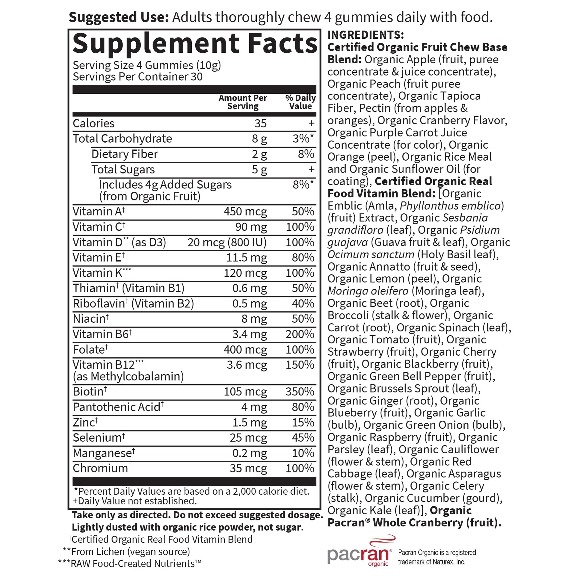 Garden of Life Organics Women's Gummy Vitamins - Berry - Certified Organic, Non-GMO, Vegan, Kosher Complete Multi - Methyl B12, C & D3 - Gluten Garden of Life buy supplements canada