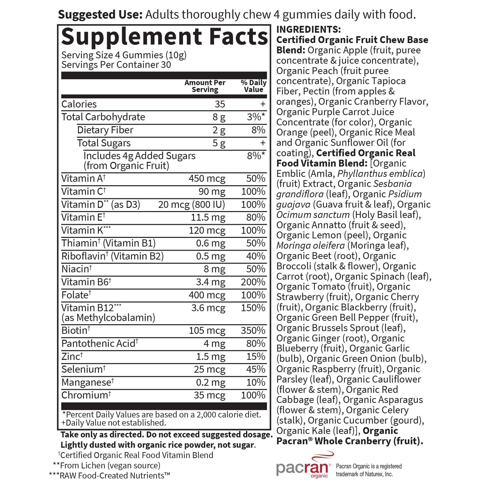 Garden of Life Organics Women's Gummy Vitamins - Berry - Certified Organic, Non-GMO, Vegan, Kosher Complete Multi - Methyl B12, C & D3 - Gluten Garden of Life buy supplements canada