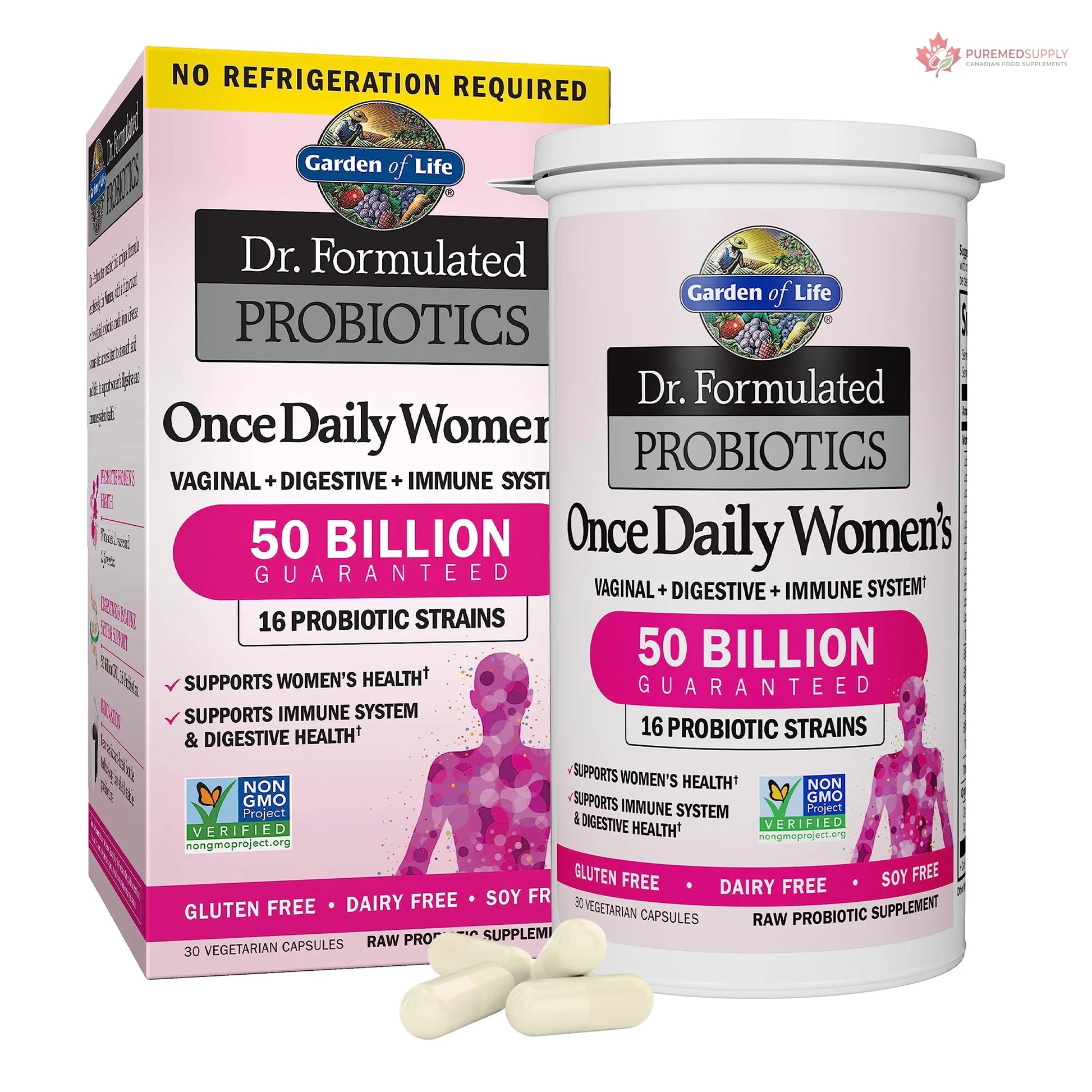 Garden of Life Organics Multivitamin for Men & Dr. Formulated Women's Probiotics Once Daily, 16 Strains, 50 Billion, 30 Capsules Garden of Life buy supplements canada