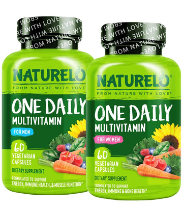 NATURELO One Daily Multivitamin for Women, 60 Capsules and One Daily Multivitamin for Men, 60 Capsules - 2 Month Supply Bundle NATURELO buy supplements canada