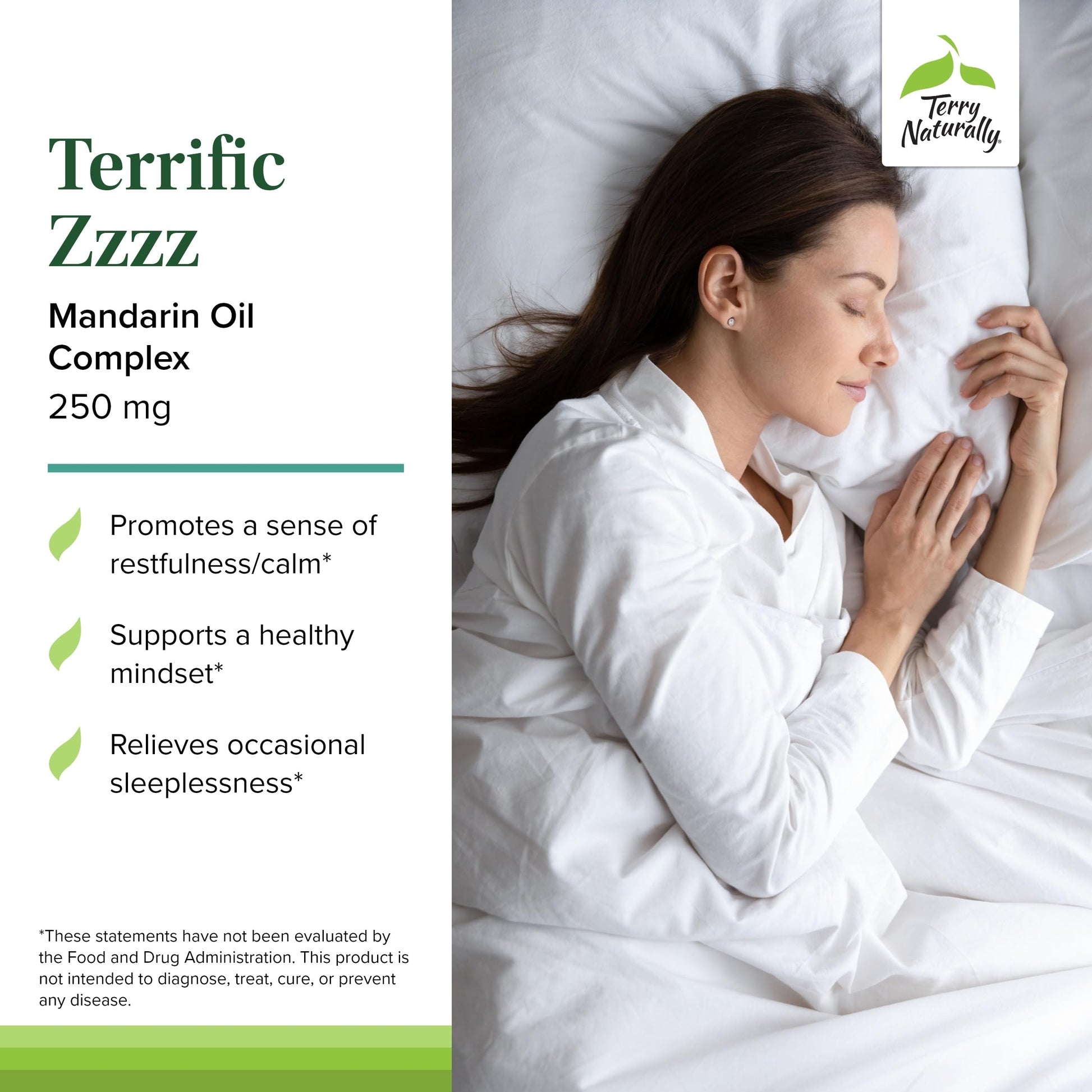 Terry Naturally Terrific Zzzz - Sleep Supplement for Adults - Dietary Supplement with Mandarin, Lemon Balm & Lavender - Non-GMO Relaxation & Sleep Relief Aid - 30 Softgels Terry Naturally buy supplements canada
