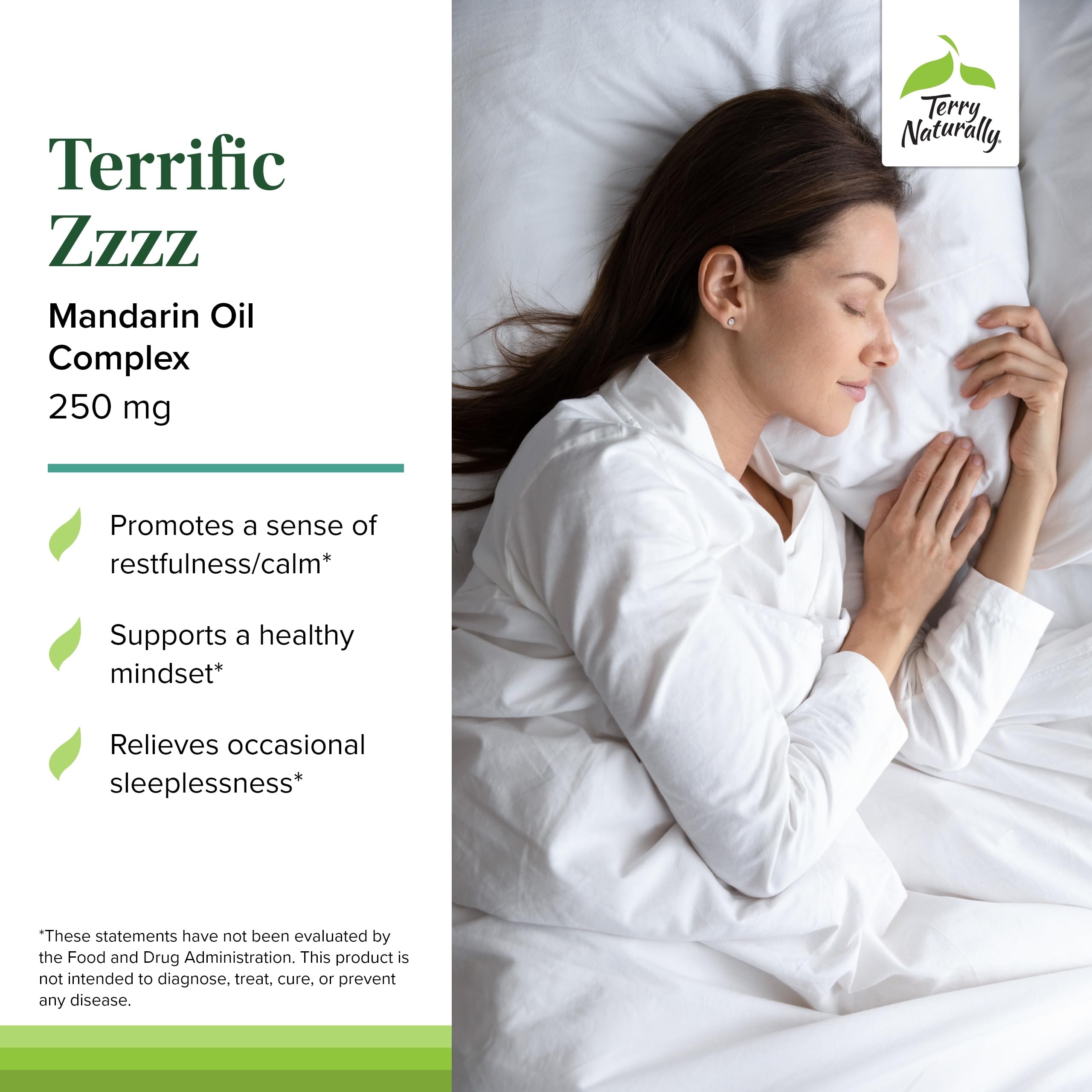 Terry Naturally Terrific Zzzz - Sleep Supplement for Adults - Dietary Supplement with Mandarin, Lemon Balm & Lavender - Non-GMO Relaxation & Sleep Relief Aid - 30 Softgels Terry Naturally buy supplements canada