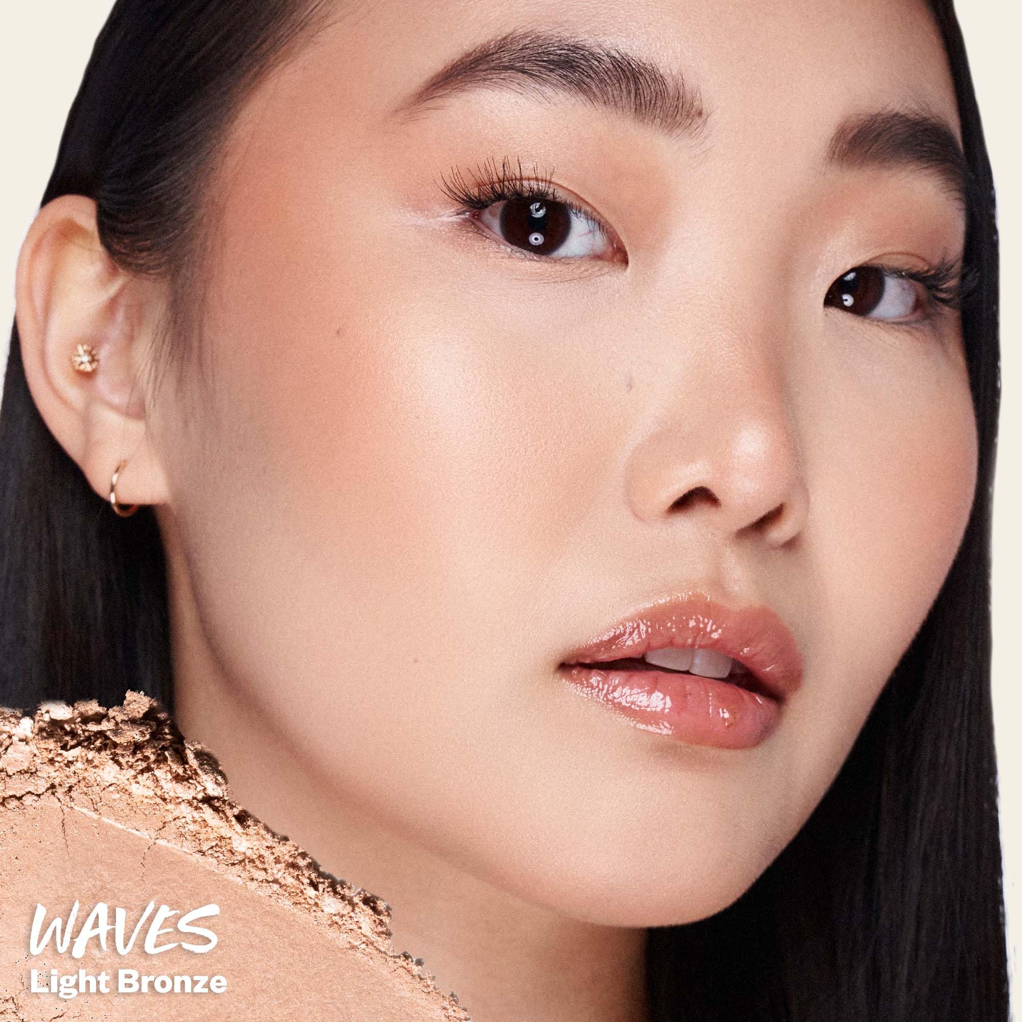 Kosas Sun Show Glowy Warmth Baked Bronzer - Contouring Powder for Cheekbones, Nose & Jawline - Enriched with Concentrated Fatty Acids - Talc-Free, Vegan & Hypoallergenic - Waves Kosas buy supplements canada