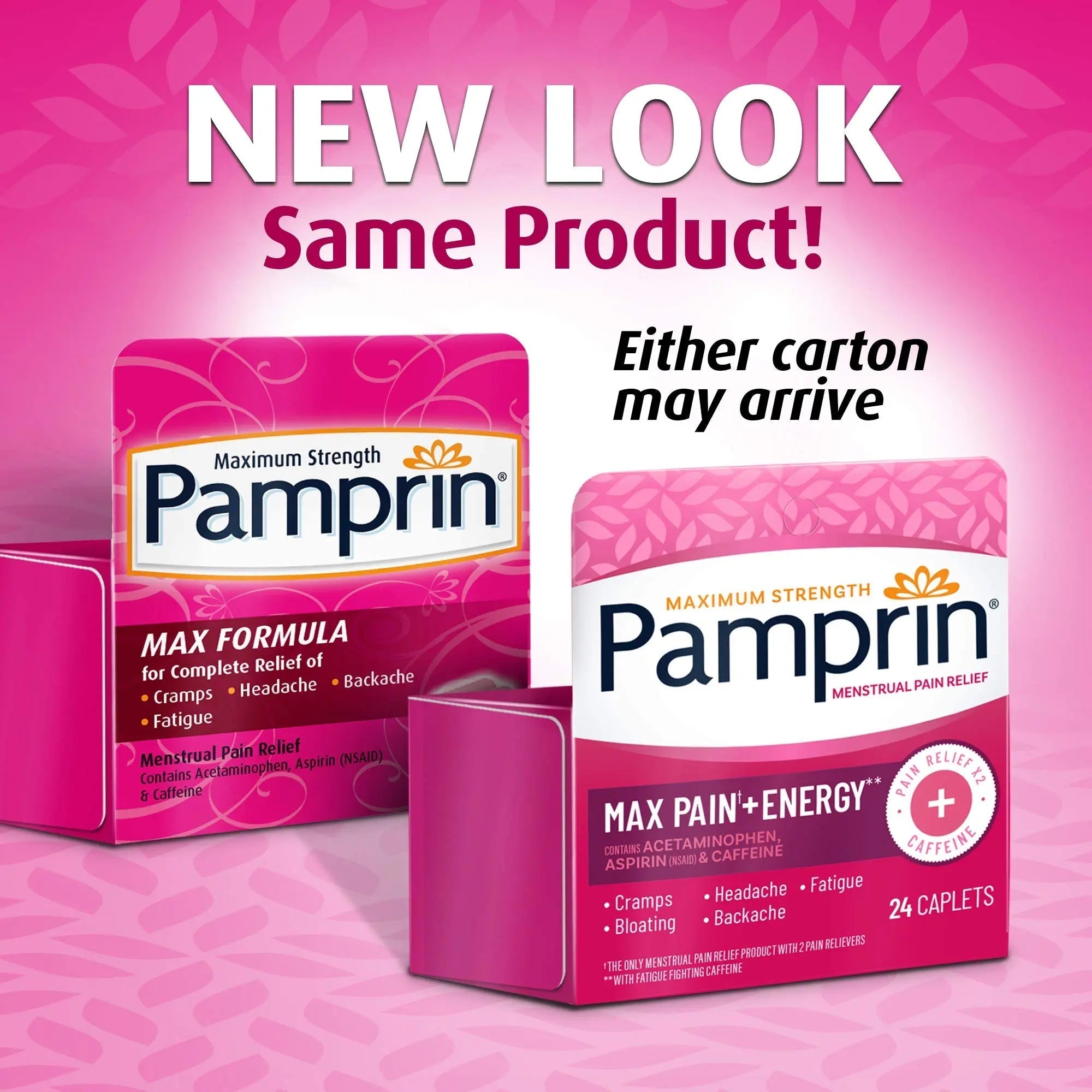 Pamprin Maximum Strength Formula, 24 Caplets (Pack of 3) Pamprin buy supplements canada