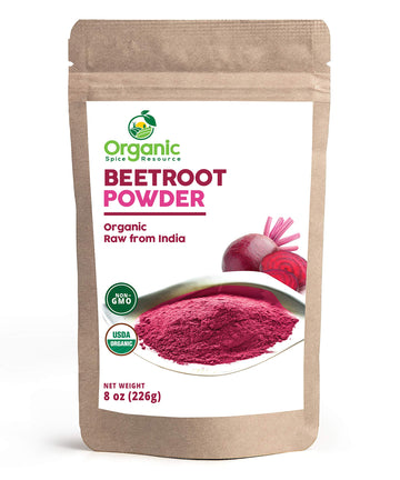 Organic Beet Root Powder | 8 oz or 226g | USDA Organic Approved, Raw and Non GMO Organic Spice Resource buy supplements canada