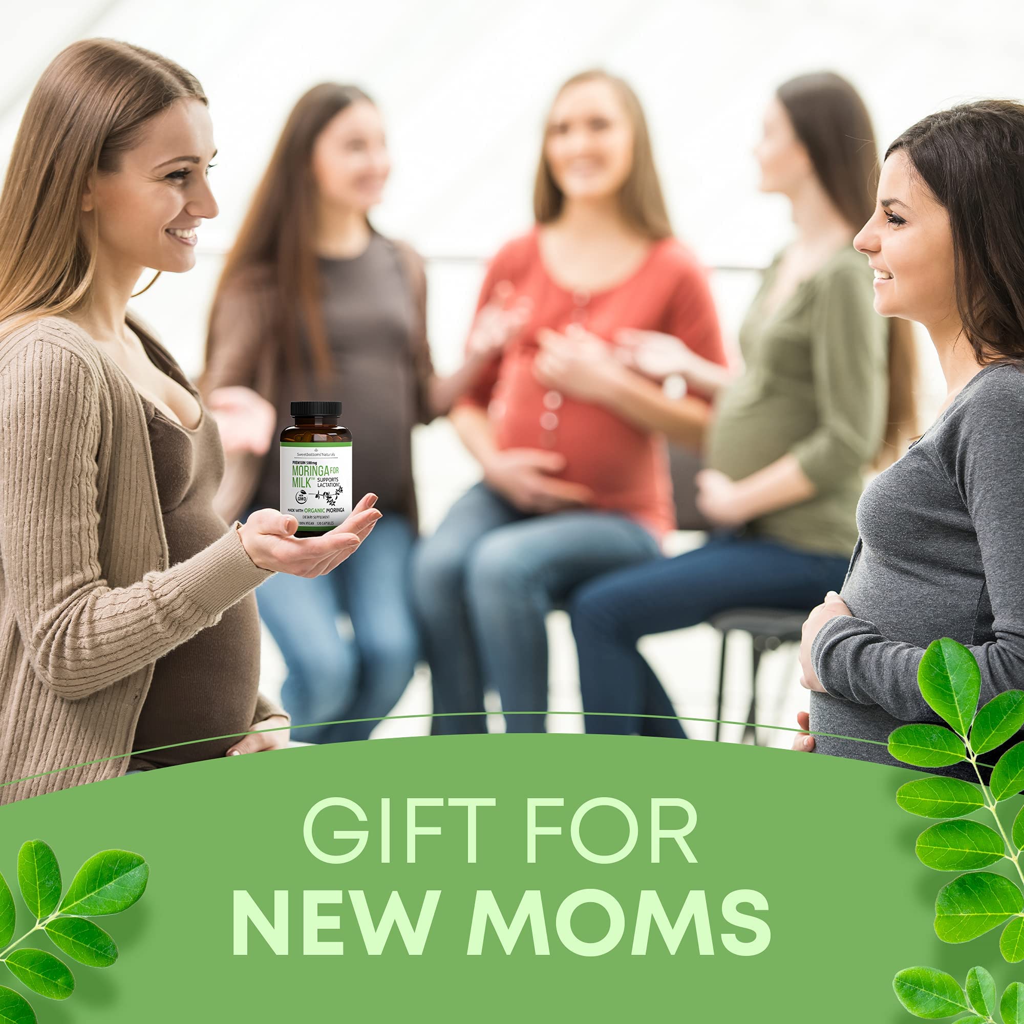 Lactation Supplement - Organic Moringa Capsules for Breastfeeding Support to Increase Breastmilk Supply (120 ct) Pure Malunggay Leaf Powder for Milk Production Booster Sweetbottoms buy supplements canada