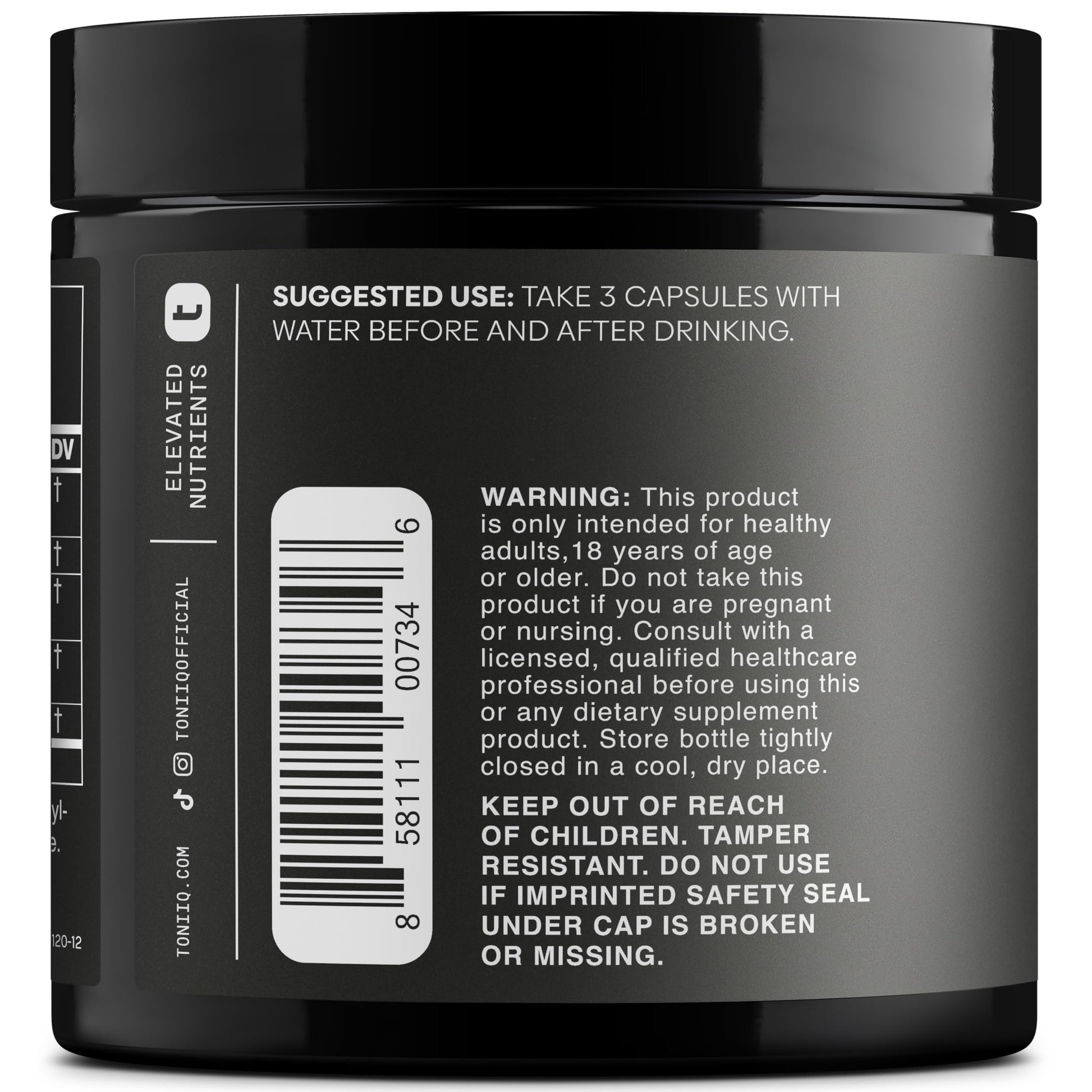 Toniiq Ease with DHM - Full Liver Support for a Night Out - 120 Capsules - 50x Super Concentrated Extract Toniiq buy supplements canada
