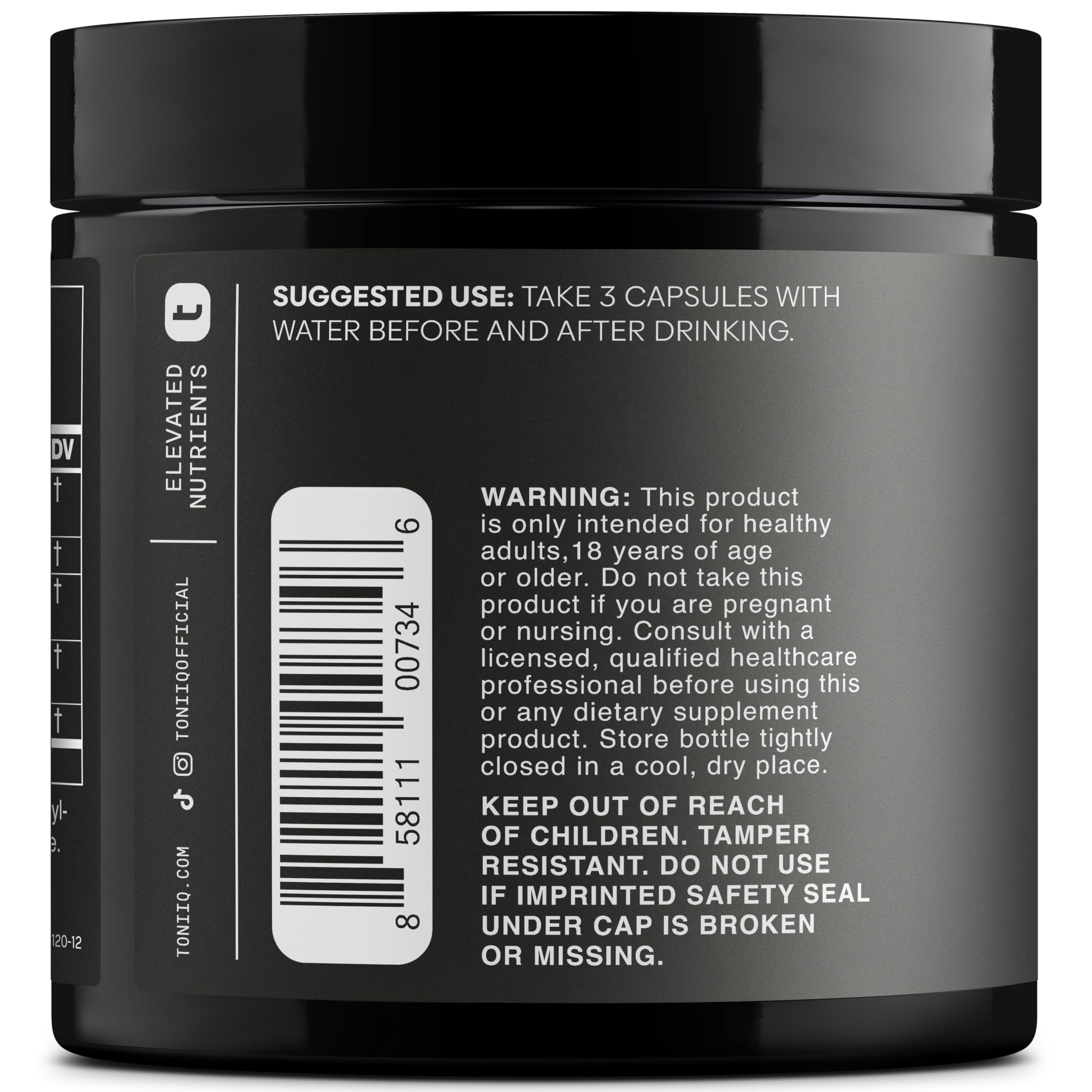 Toniiq Ease with DHM - Full Liver Support for a Night Out - 120 Capsules - 50x Super Concentrated Extract Toniiq buy supplements canada