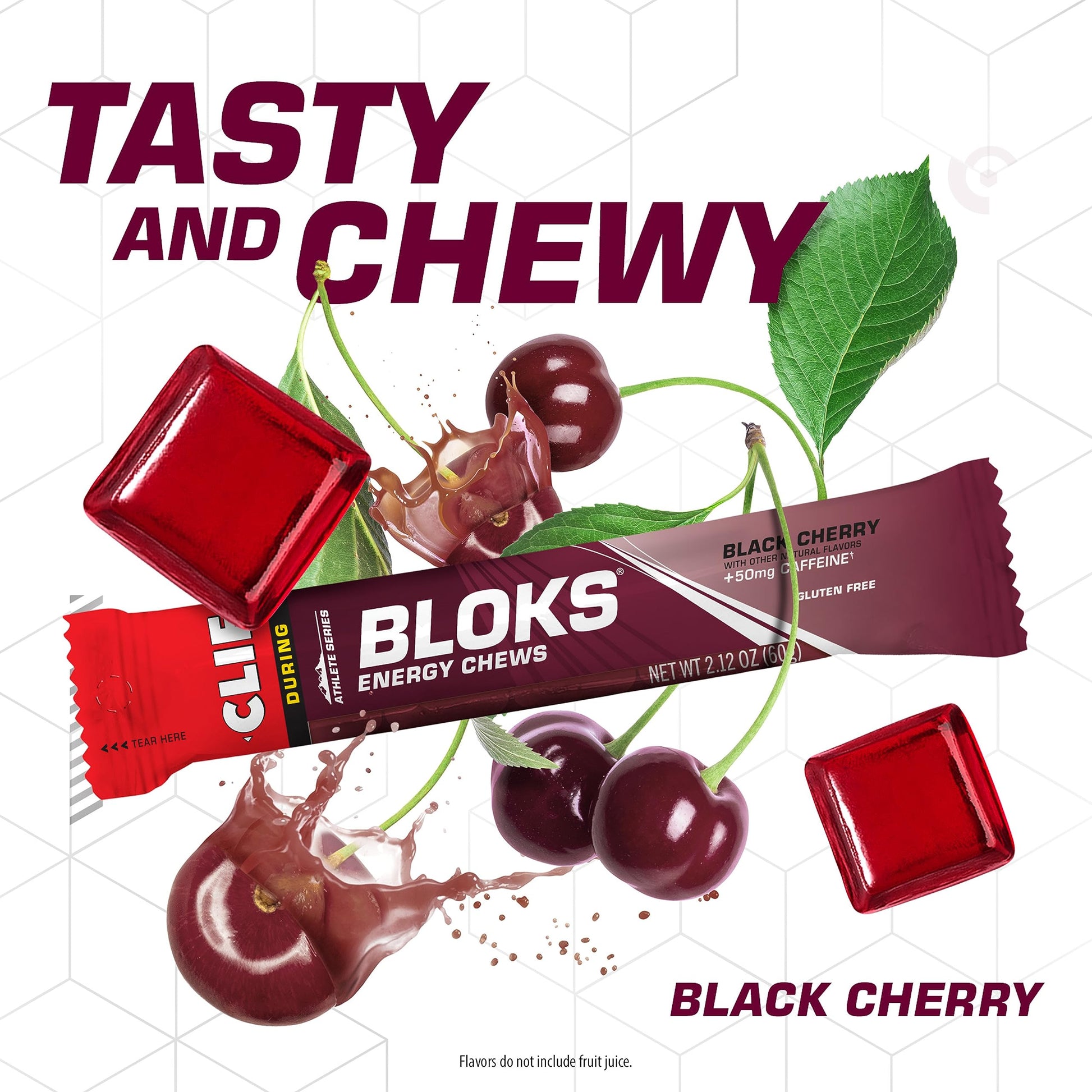CLIF BLOKS - Black Cherry Flavor with Caffeine - Energy Chews - Non-GMO Clif Bar buy supplements canada