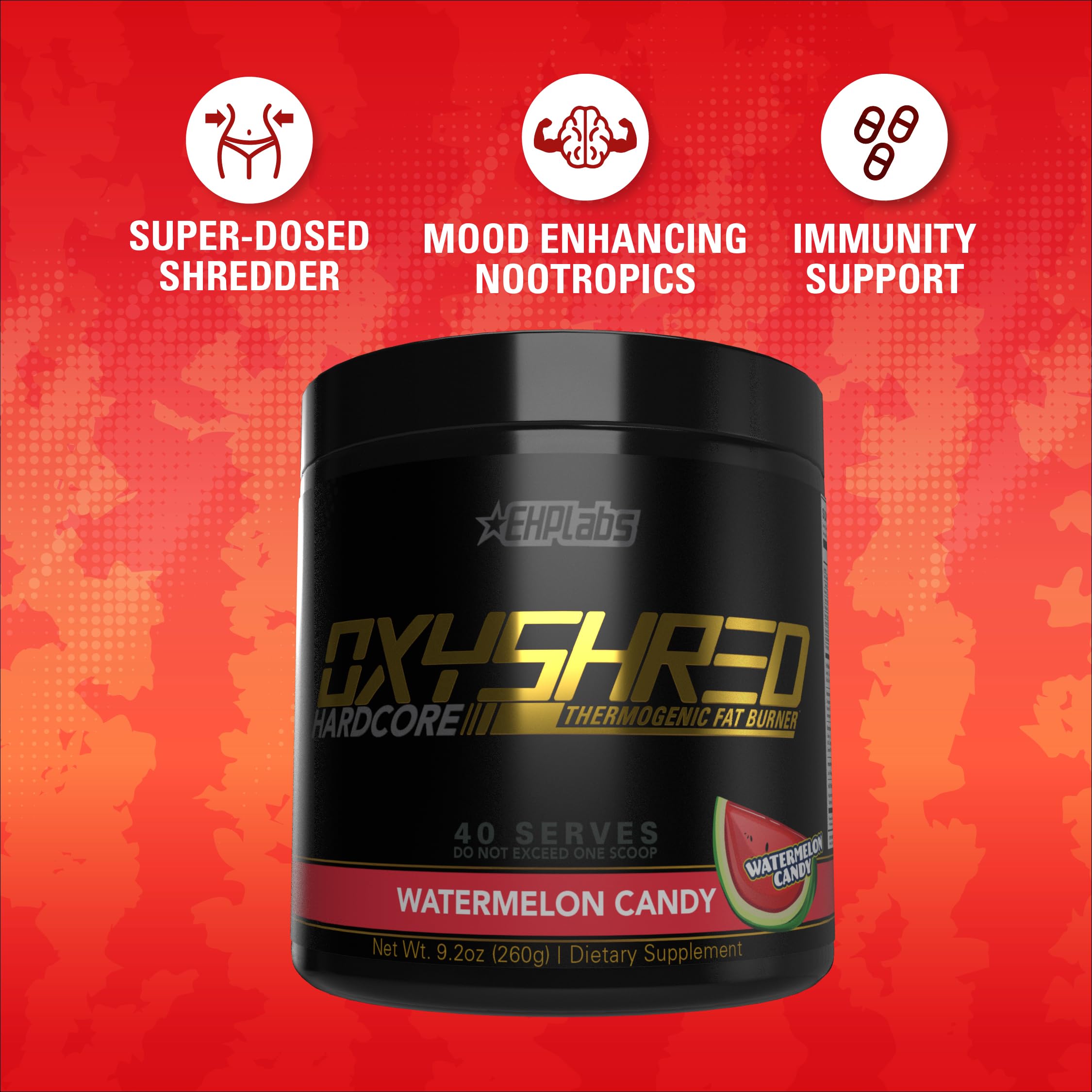 EHP Labs OxyShred Hardcore Thermogenic Shredder - Pre Workout Powder with L Glutamine EHP Labs buy supplements canada