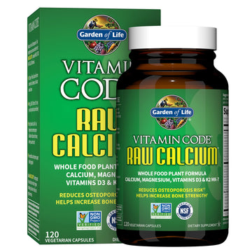Garden of Life Raw Calcium Supplement for Women and Men - Vitamin Code Made from Whole Foods with Magnesium, K2, Vitamin D3 and Vitamin C Garden of Life buy supplements canada