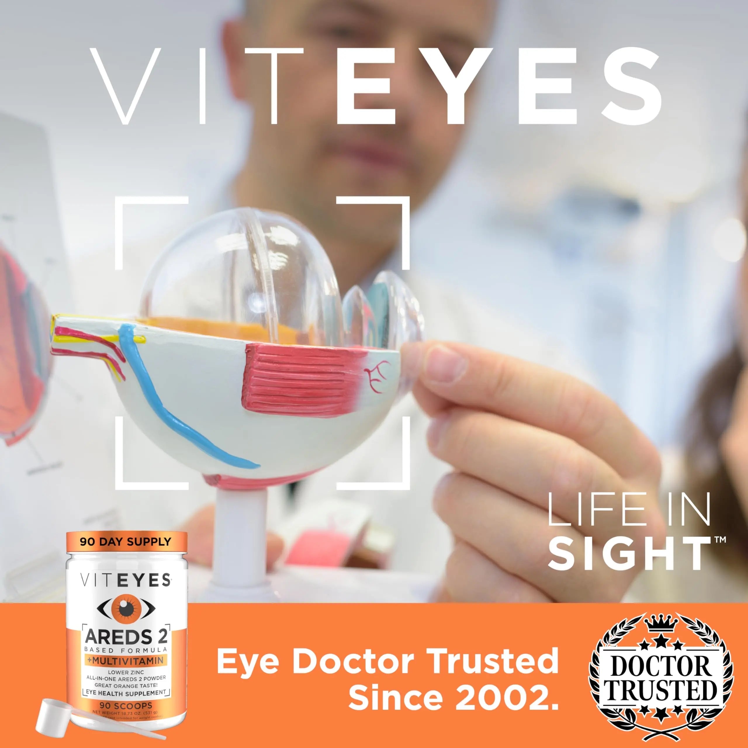 Viteyes AREDS 2 Powder + Multivitamin All-in-One, Macular Protection, Alternative to AREDS 2 chewables, No Pills, Lutein & Zeaxanthin Viteyes buy supplements canada