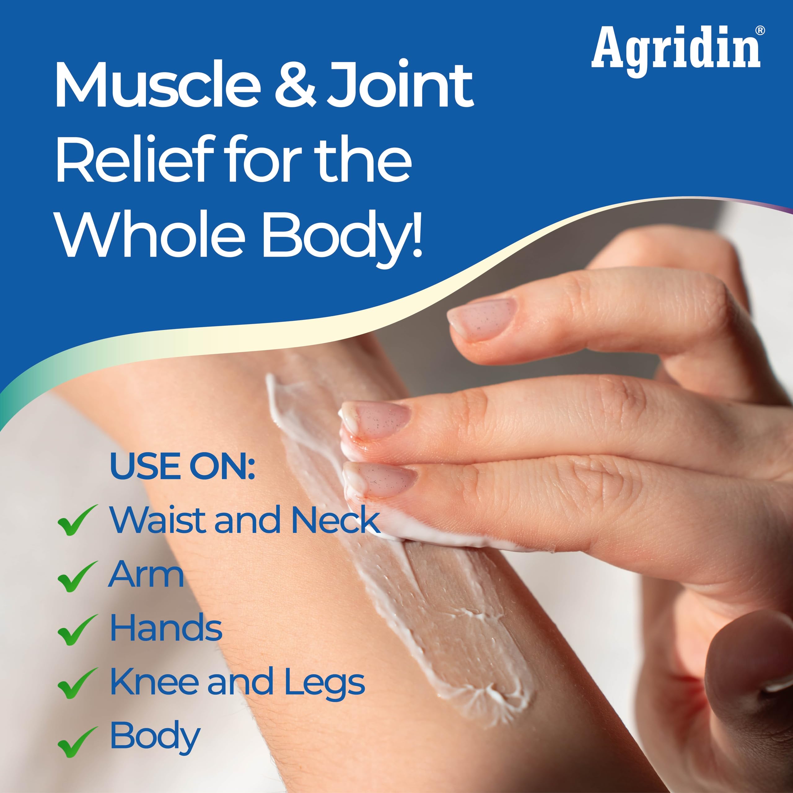 Agridin Arnica Pain Relief Cream for Joint & Muscle – Extra Strength Fast-Acting Formula – Targets Back, Knee, Neck, Hand, Foot Aches – Natural Massage Cream for Inflammation & Bruises Agridin buy supplements canada