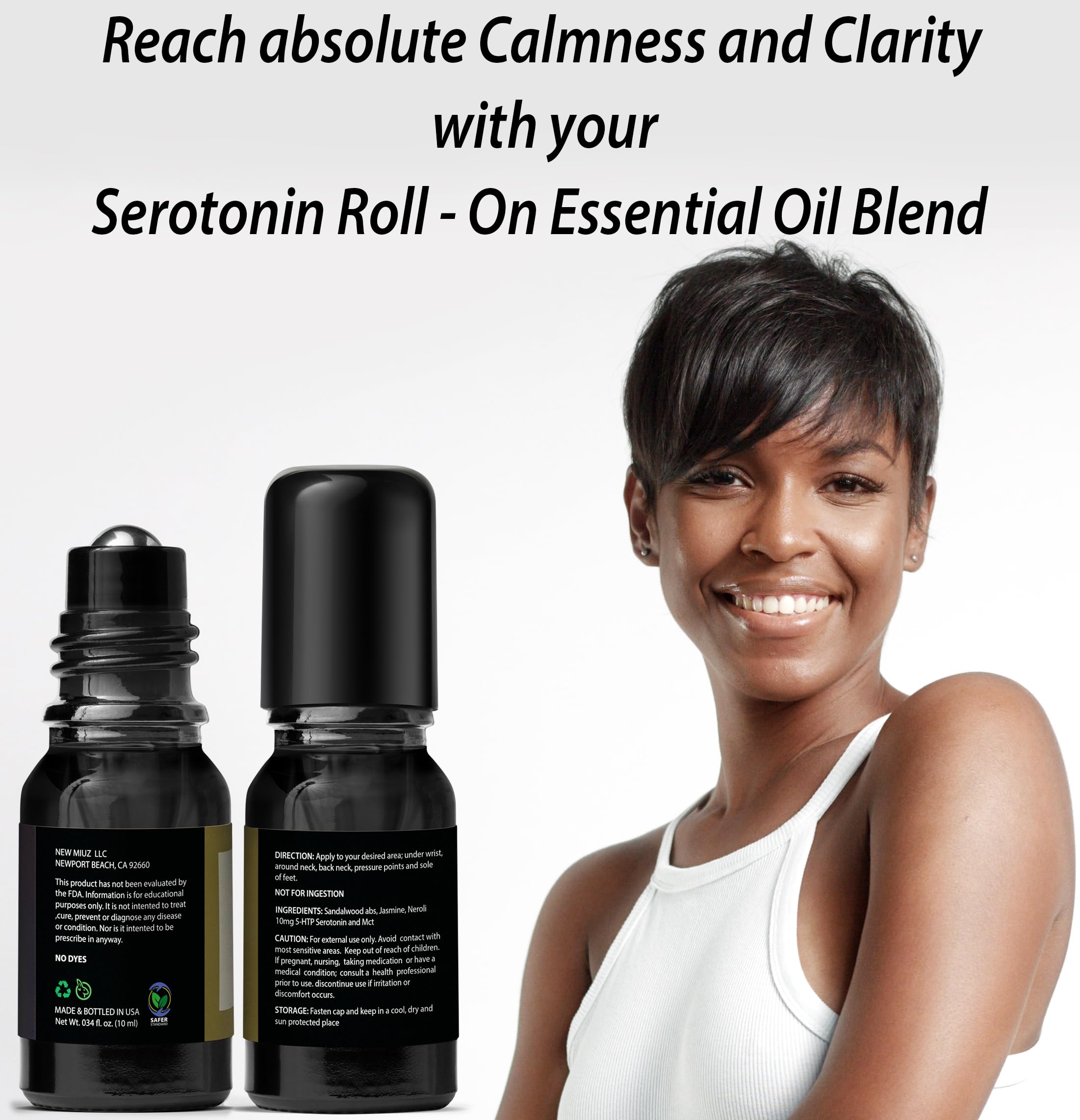 Calm Roll on Essential Oil Stress Relief Sandalwood Jasmine Destress Relaxation Calming Rolle New Miuz buy supplements canada