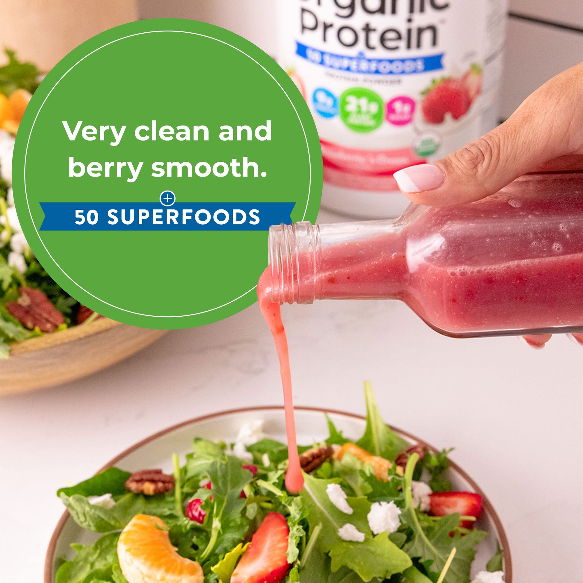 Orgain Organic Vegan Protein Powder + 50 Superfoods, Strawberries and Cream Orgain buy supplements canada