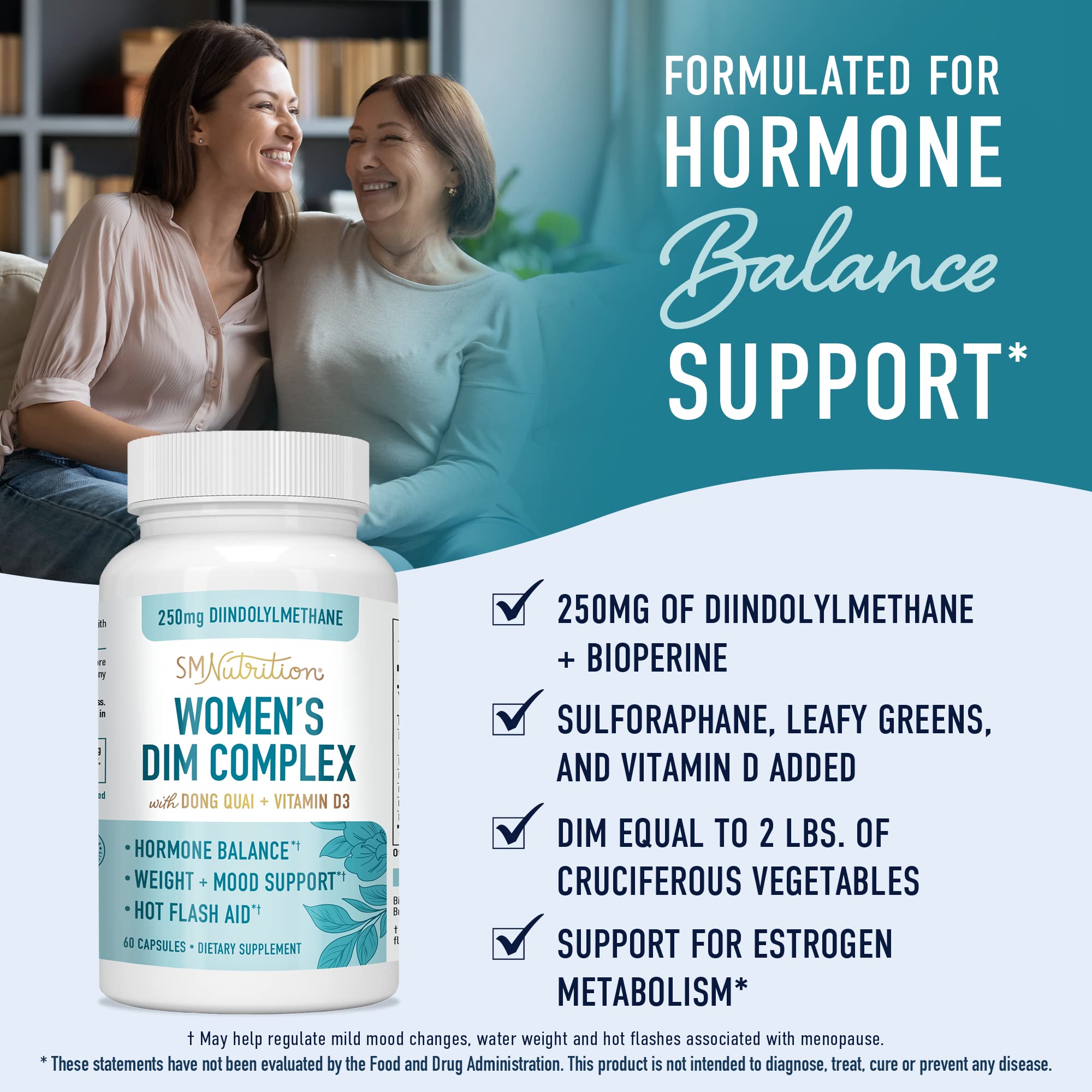 DIM Supplement 250 mg | Estrogen Balance for Women | Hormone Menopause Relief SMNutrition buy supplements canada