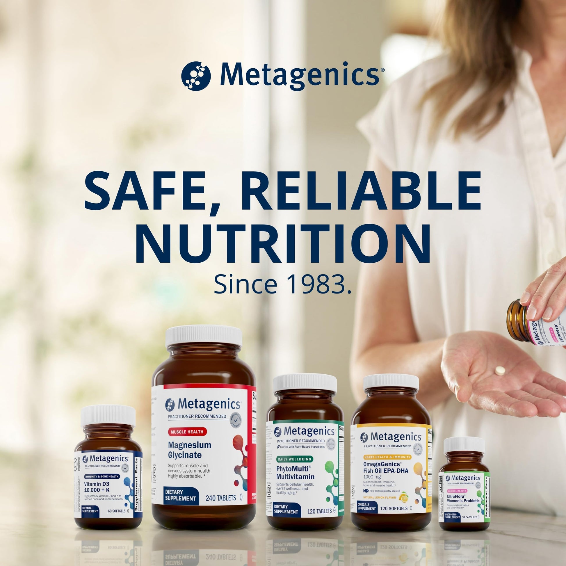 Metagenics HerWellness Recharge Overnight - Women's Sleep Support with Chelated Magnesium, Holy Basil, Zinc & Vitamin C - Supports Relaxation, Stress & Sleep - Non-GMO & Gluten-Free - 60 Tablets Metagenics buy supplements canada