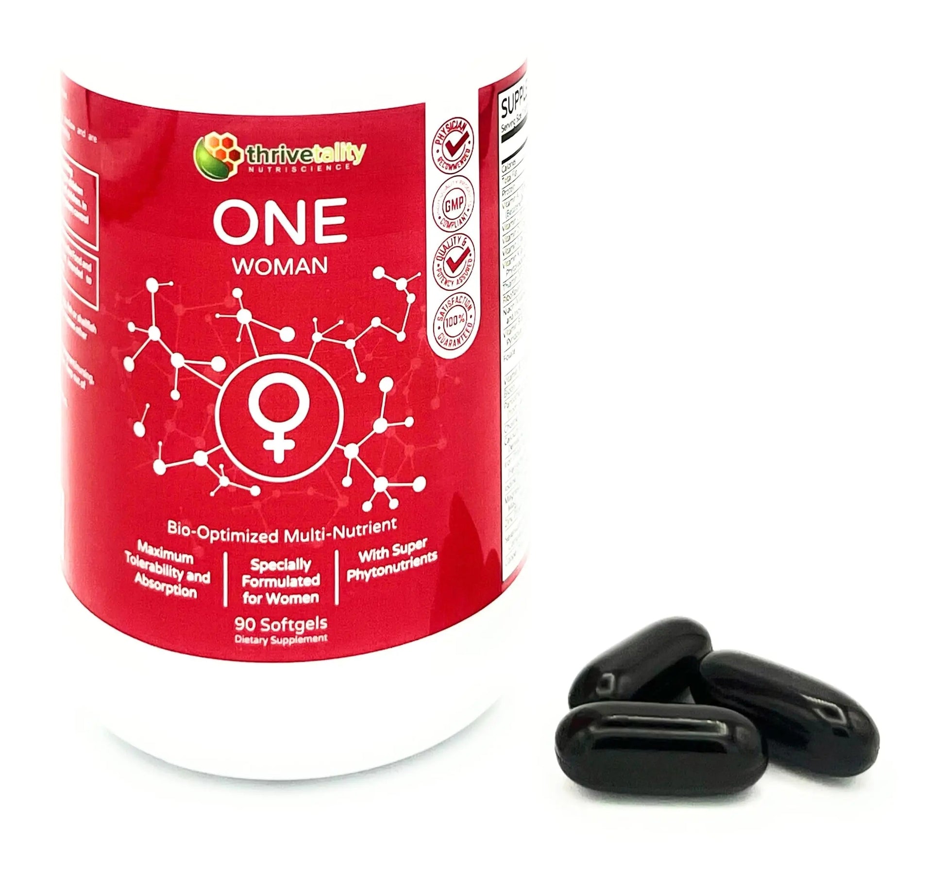 ONE Woman Bio-Optimized Multi-Nutrient by Thrivetality | Women's Multivitamin | #1 Physician Formulated | Science Based | Clinically Proven | Thrivetality Nutriscience buy supplements canada
