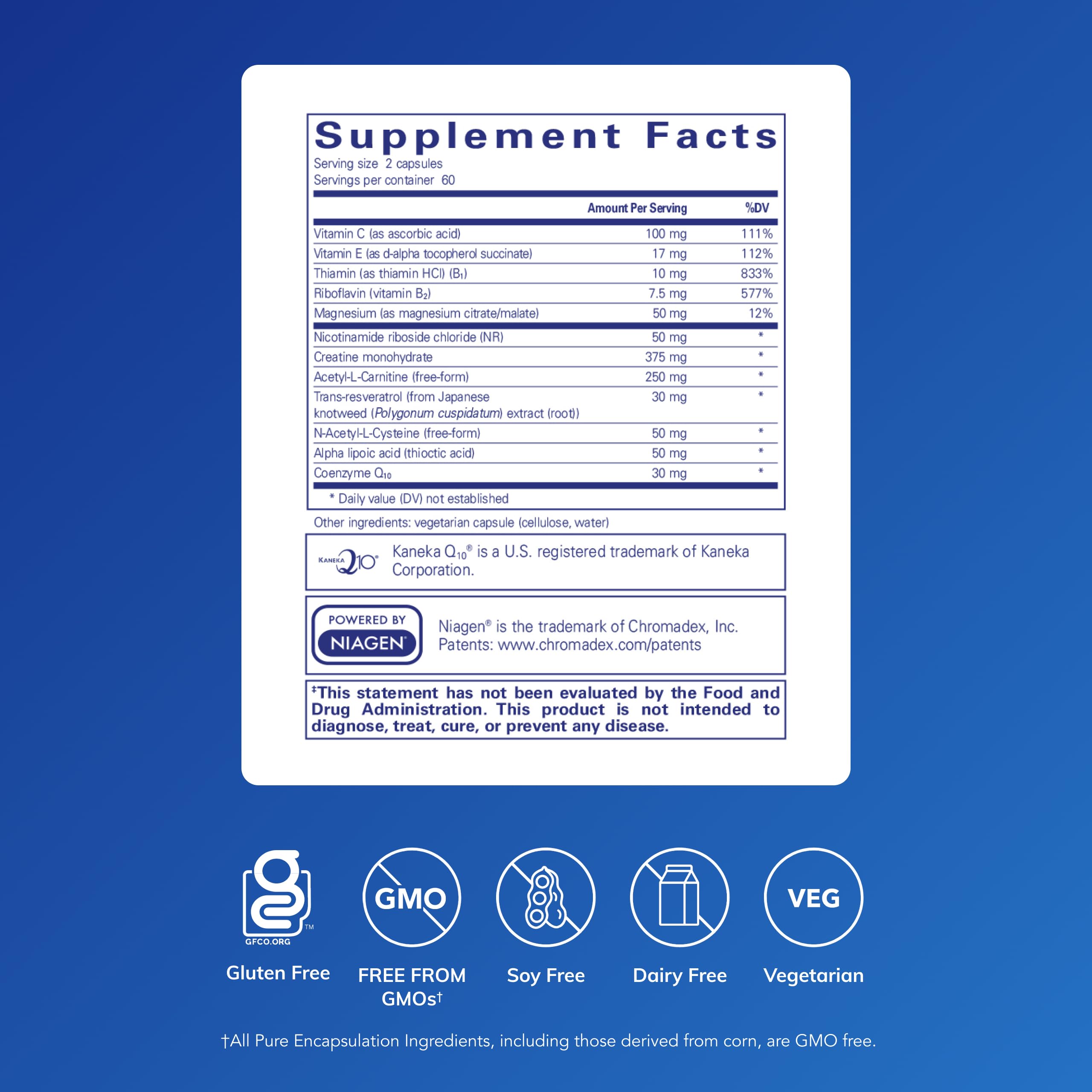 Pure Encapsulations Mitochondria-ATP - Mitochondrial Support - ATP Production Aid* - with Vitamin C, Vitamin E & Thiamin - Antioxidant Support - 120 Capsules Pure Encapsulations buy supplements canada