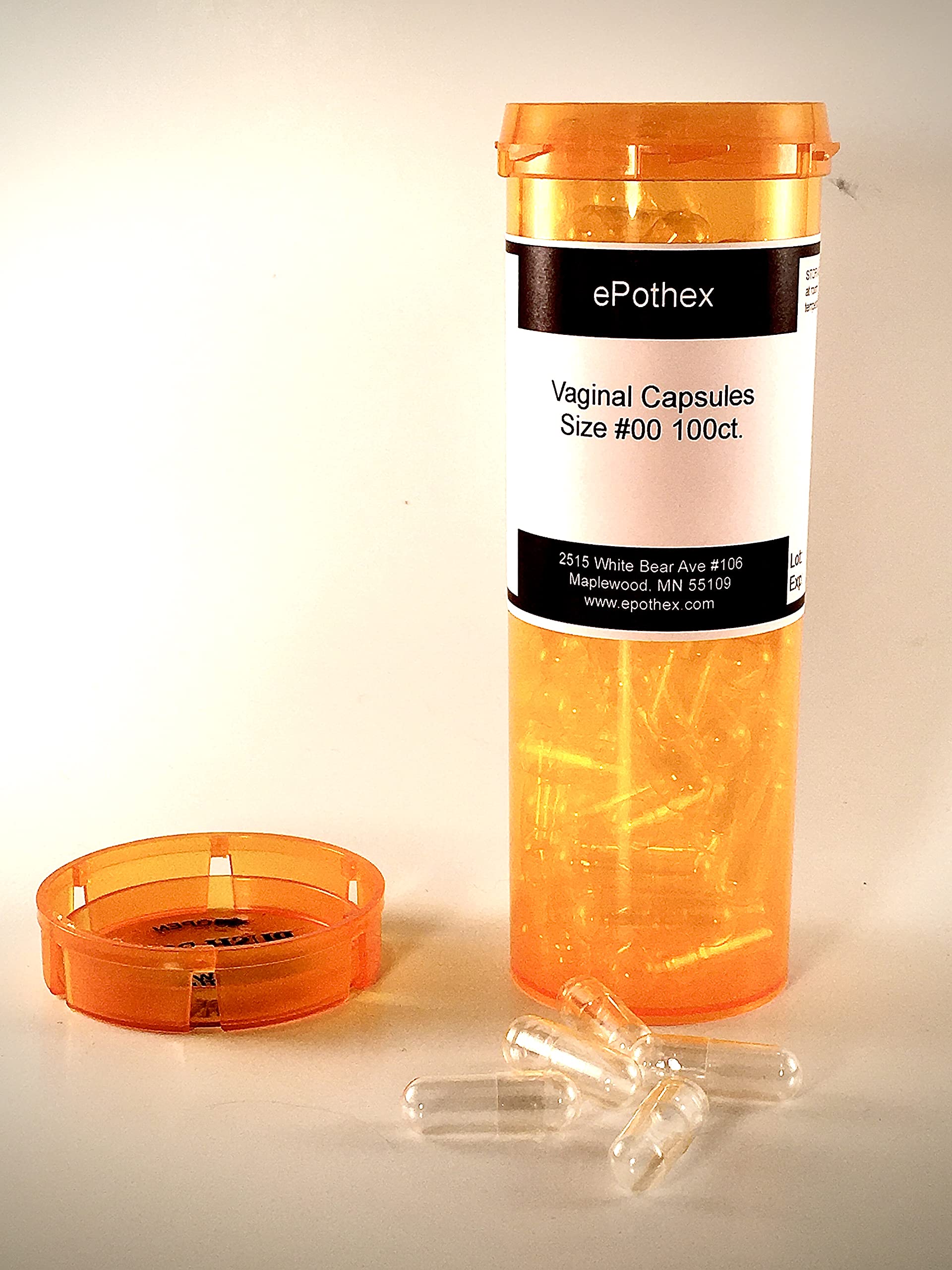 EPOTHEX Vaginal Capsule Suppositories - 100ct - Empty Non-Seperated- Great for Boric Acid and Vaginal Probiotics EPOTHEX buy supplements canada