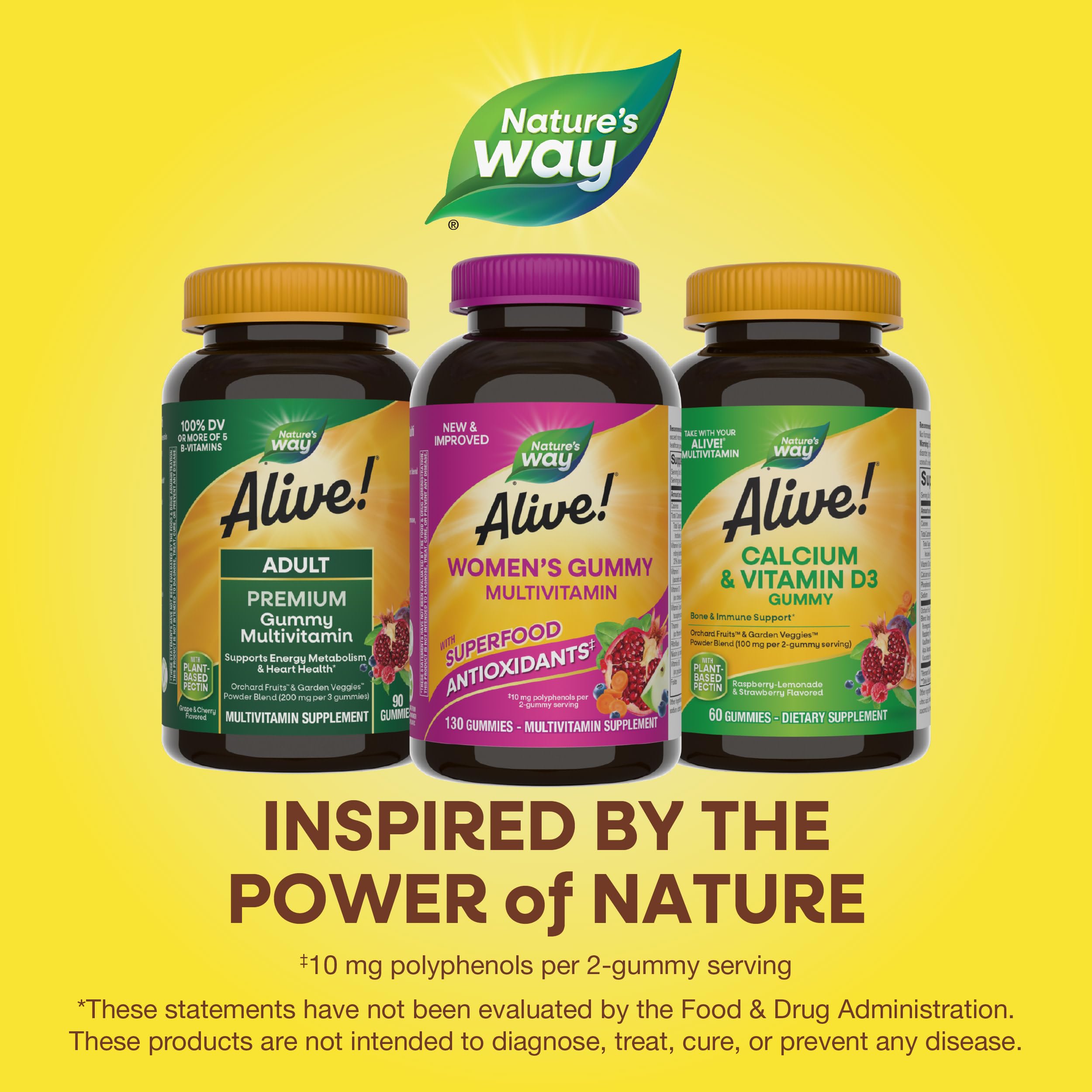 Nature's Way Alive! Women's Daily Gummy Multivitamins, 16 Vitamins & Minerals, Energy Metabolism*, Hair Skin & Nails Nature's Way buy supplements canada