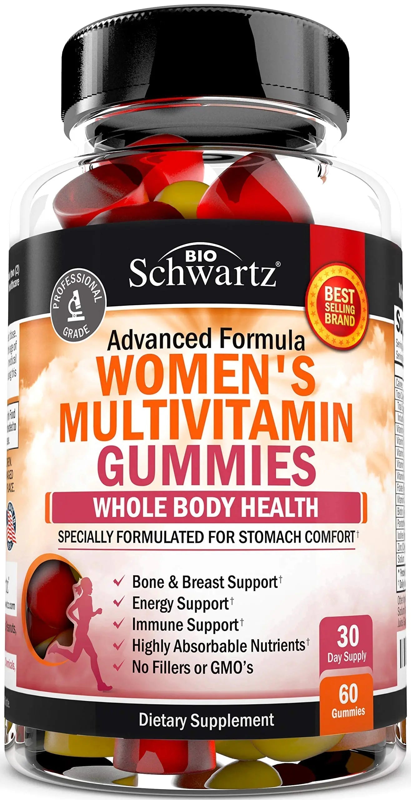 Women's Multivitamin Gummies with Vitamin A C B6 B12 D & E Vitamins for Immune Support - Gummy Multivitamin for Women BioSchwartz buy supplements canada