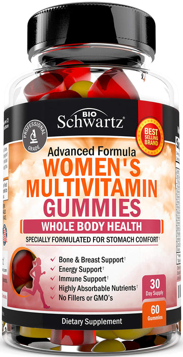 Women's Multivitamin Gummies with A C B6 B12 D & E Vitamins for Immune Support BioSchwartz buy supplements canada