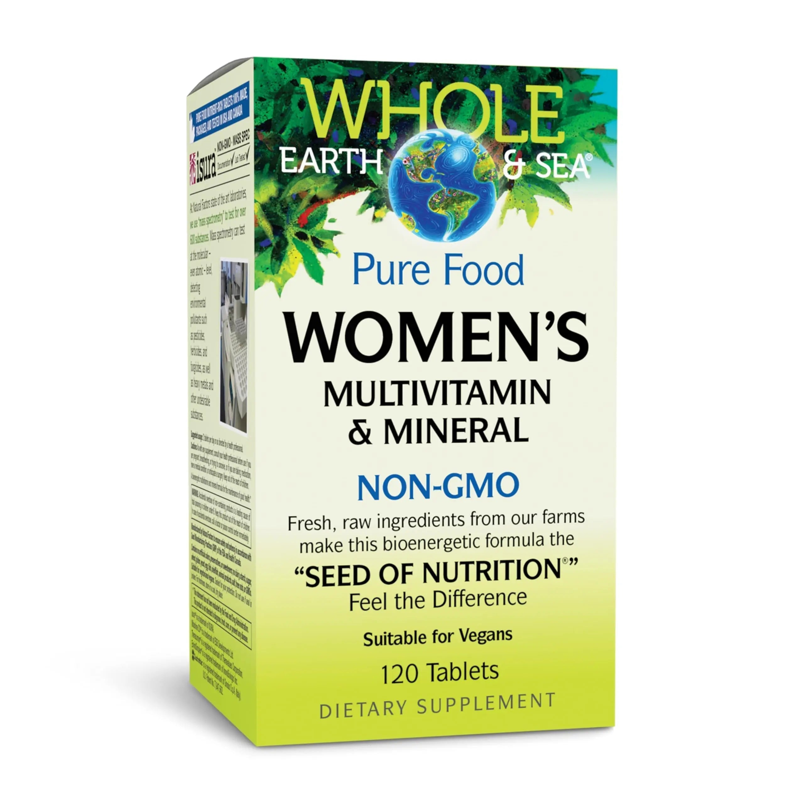 Natural Factors Whole Earth & Sea Women's Multivitamin & Mineral, Whole Food Supplement, Vegan, 120 Tablets Natural Factors buy supplements canada