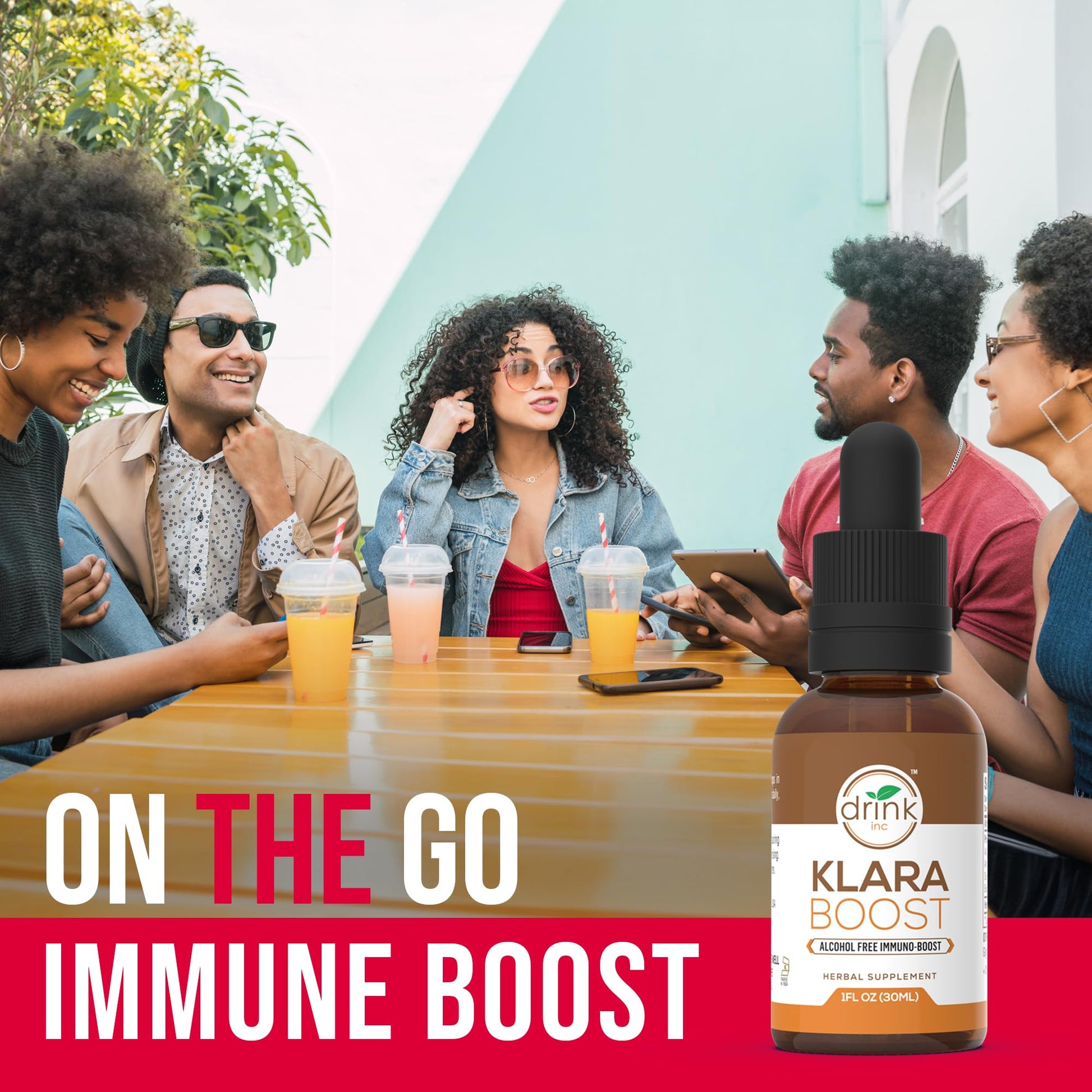 Drink Inc Klara Boost Alcohol Free Immuno-Boost | 30ML Herbal Supplement Drink Inc buy supplements canada