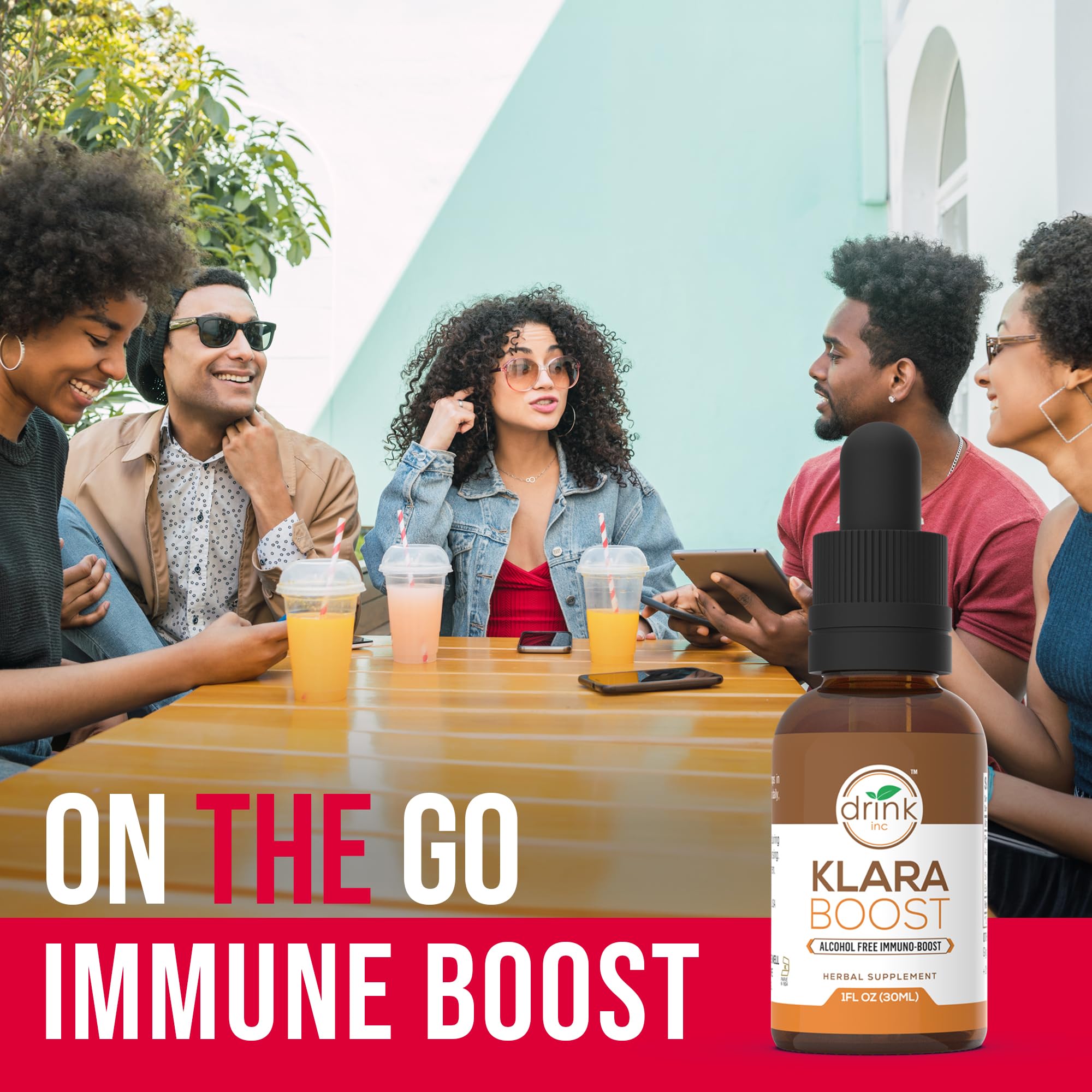 Drink Inc Klara Boost Alcohol Free Immuno-Boost | 30ML Herbal Supplement Drink Inc buy supplements canada