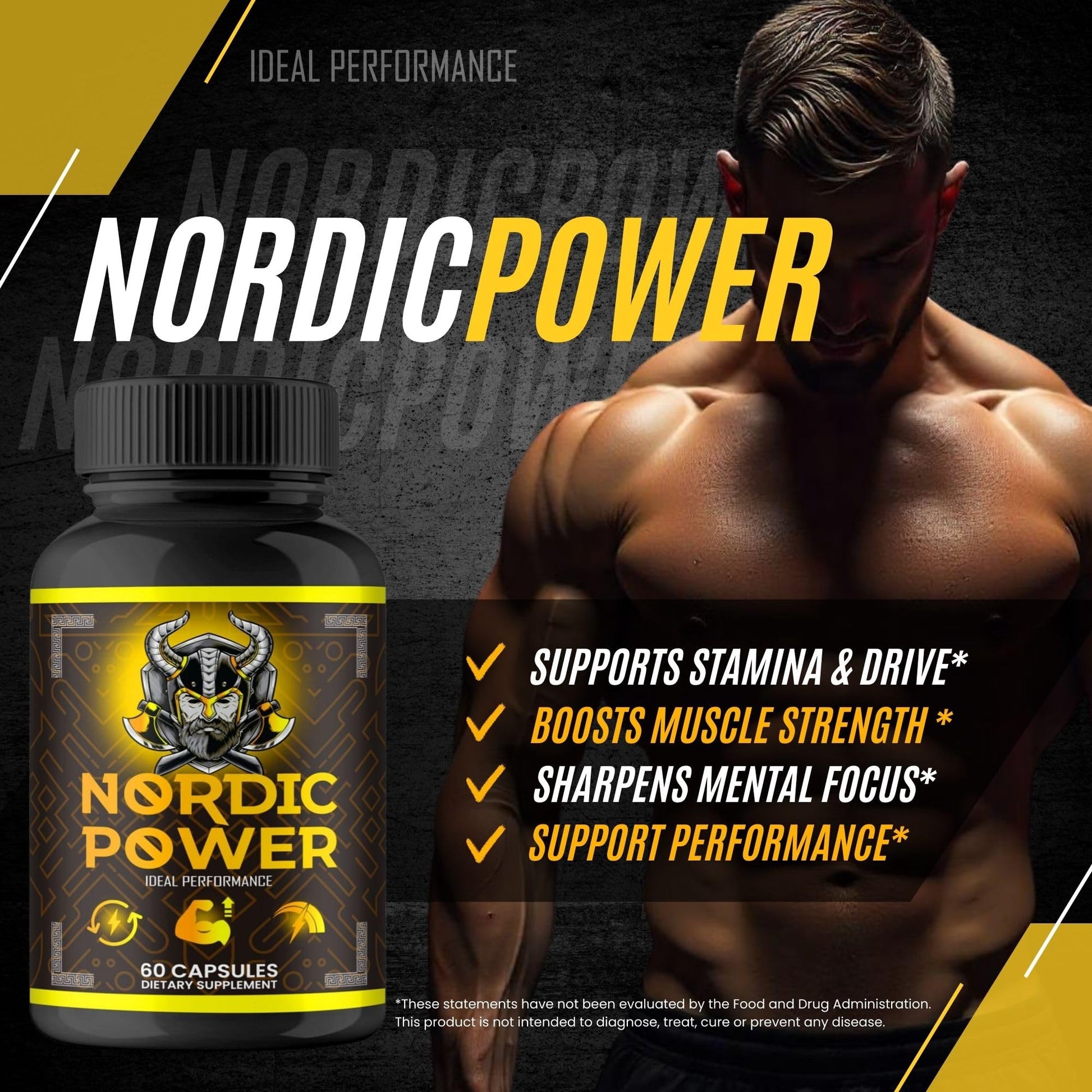 Nordic Power Pills, Official Nordic Power Capsules - Maximum Strength Energy, Stamina and Performance, Premium Formula to Support Overall Well-Being, Natural NordicPower Pastillas Review (2 Pack) IDEAL PERFORMANCE buy supplements canada