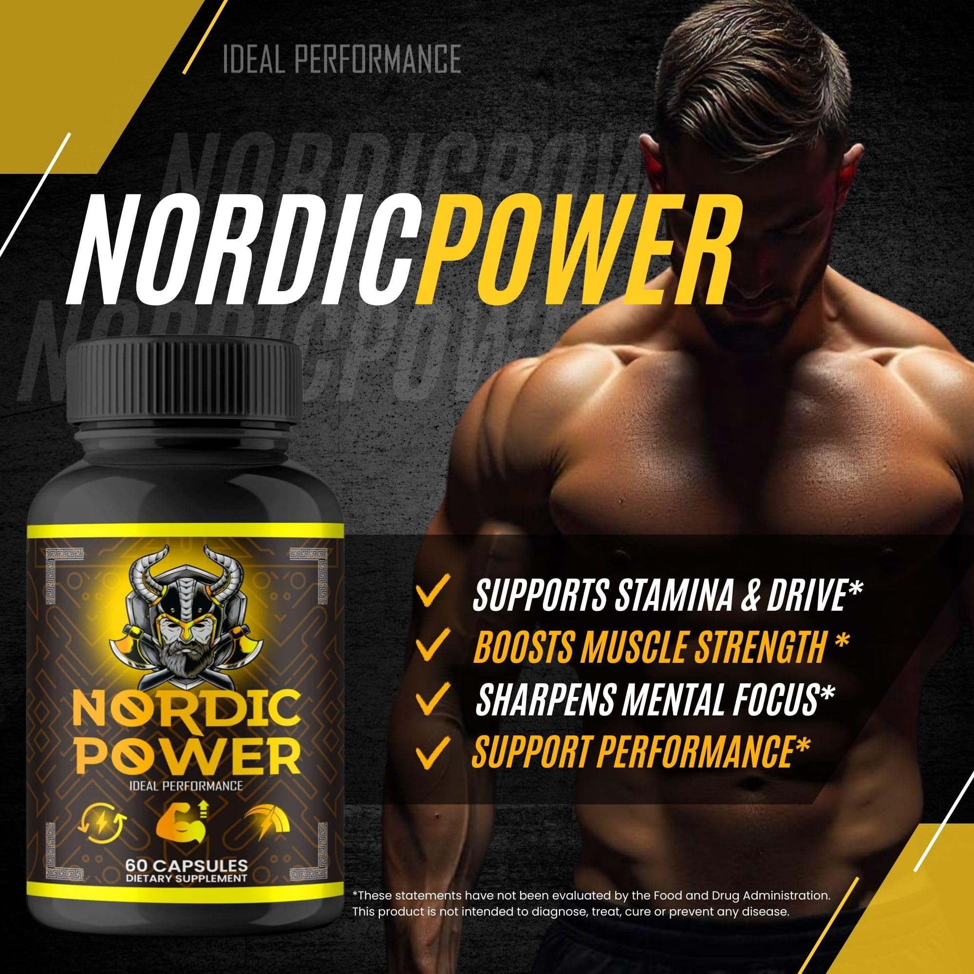 Nordic Power Pills, Official Nordic Power Capsules - Maximum Strength Energy, Stamina and Performance, Premium Formula to Support Overall Well-Being, Natural NordicPower Pastillas Review (2 Pack) IDEAL PERFORMANCE buy supplements canada