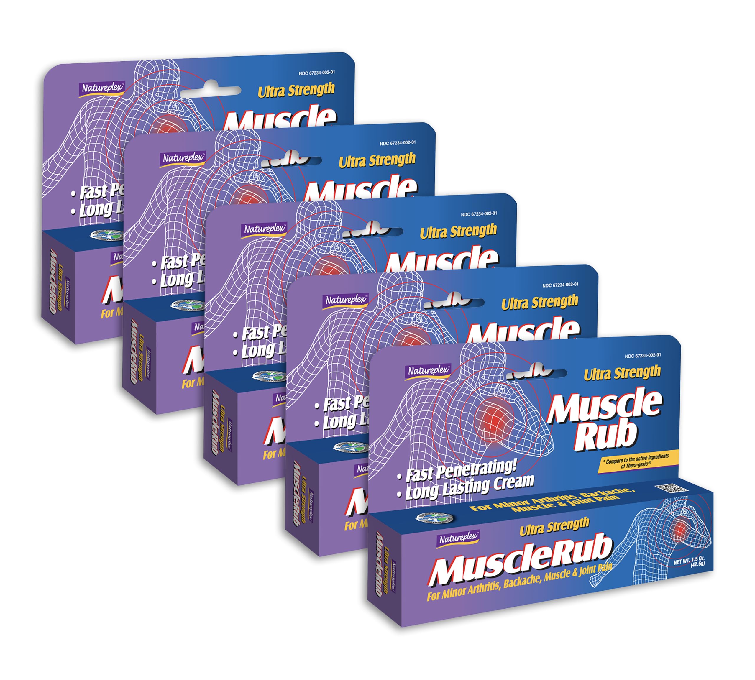 Natureplex Ultra Strength Muscle Rub Cream 1.5 oz (Pack of 5) – Menthol & Methyl Salicylate, Fast-Penetrating, Long-Lasting Relief for Muscle & Joint Discomfort (Minor Aches, Backache, Strains) Natureplex buy supplements canada
