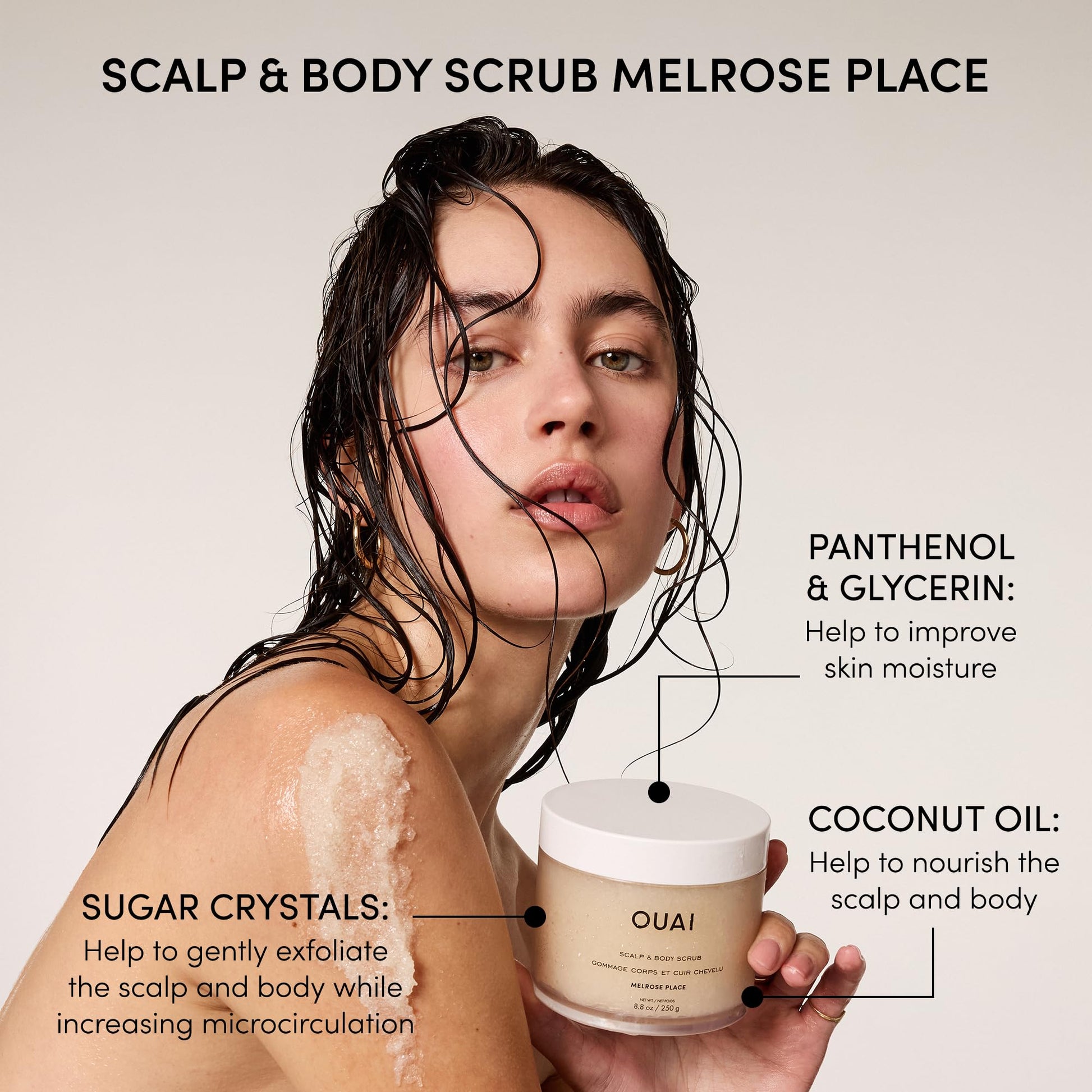 OUAI Hair Care Set - Clarifying Shampoo & Exfoliating Scalp Scrub - Deep Cleansing & Balancing - Hair Care Kit with Detox Shampoo & Travel Size Sugar Scrub for Scalp (2 Count) OUAI buy supplements canada