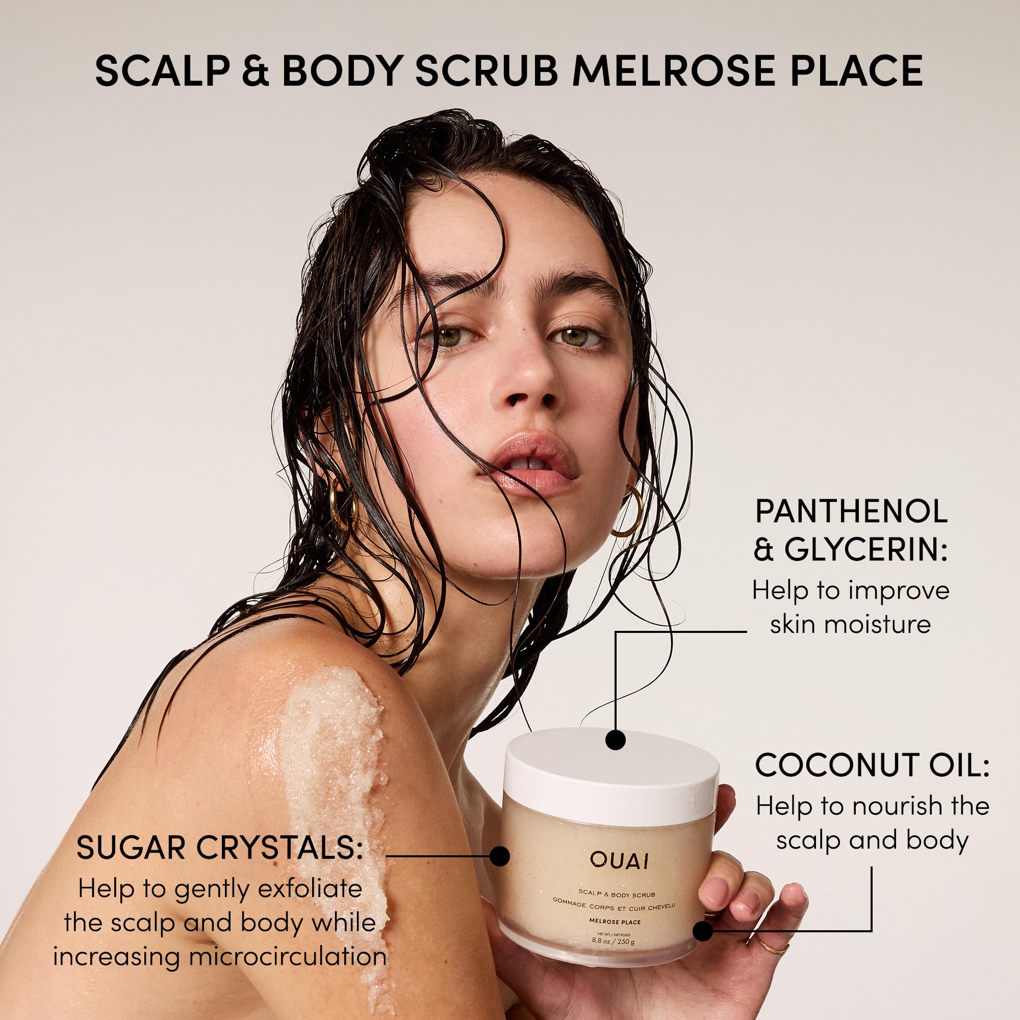 OUAI Hair Care Set - Clarifying Shampoo & Exfoliating Scalp Scrub - Deep Cleansing & Balancing - Hair Care Kit with Detox Shampoo & Travel Size Sugar Scrub for Scalp (2 Count) OUAI buy supplements canada