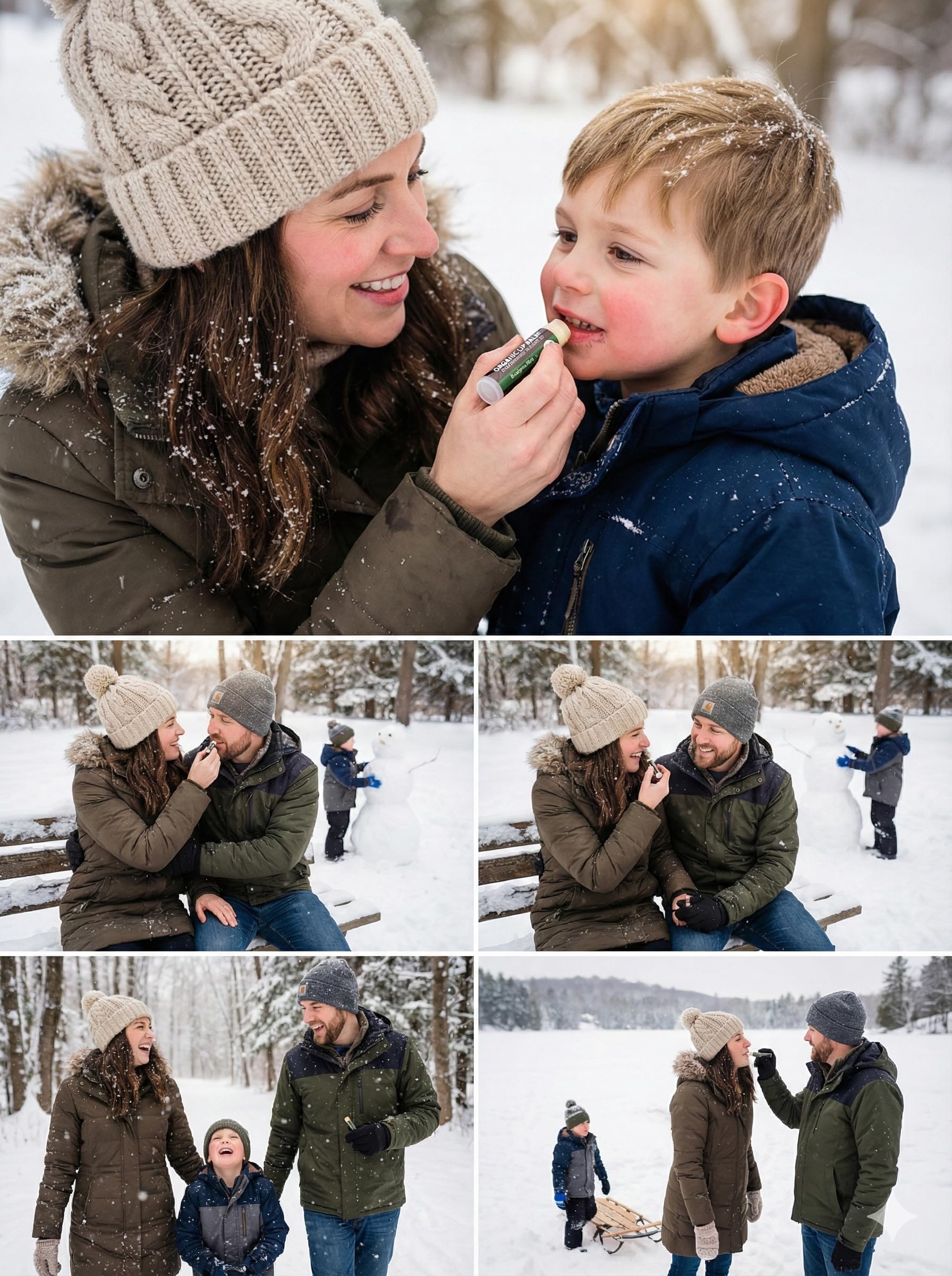 Earth's Daughter USDA Organic Lip Balm 6-Pack - Fruit Flavors, Beeswax, Coconut Oil, Vitamin E - Best Lip Repair Earth's Daughter buy supplements canada