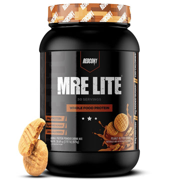 REDCON1 MRE Lite Whole Food Protein Powder, Peanut Butter Cookie - Low Carb & Whey REDCON1 buy supplements canada