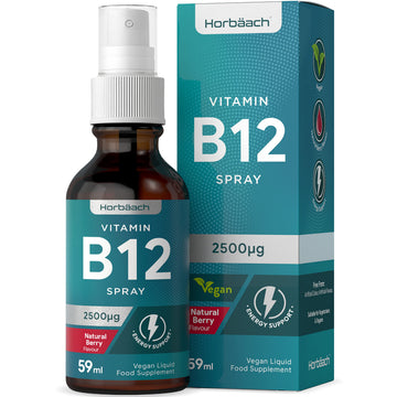 Vitamin B12 Spray 2500mcg | 59ml | High Strength Supplement | Natural Berry Flavour Horbäach buy supplements canada