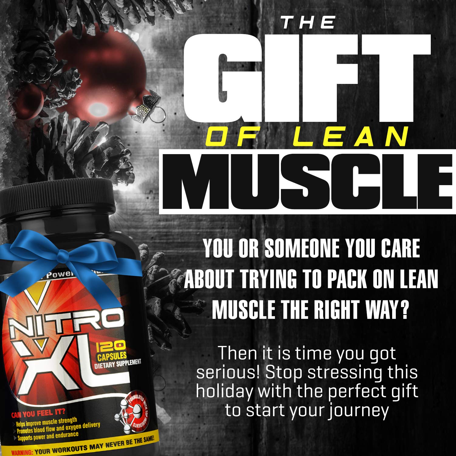 Nitro XL | Nitric Oxide Bodybuilding Supplement – with L-Arginine | Build Muscle Mass Nitro XL buy supplements canada