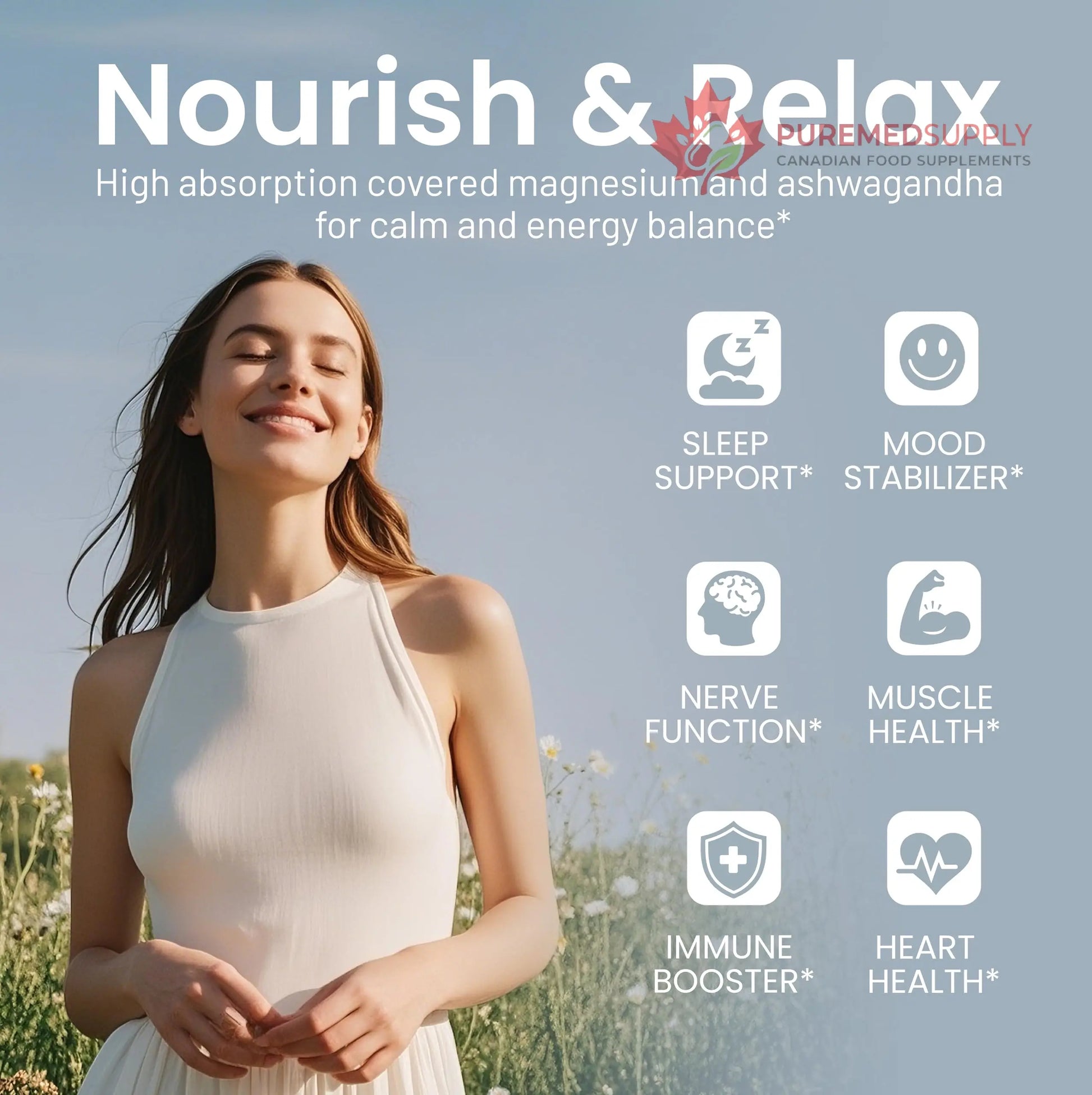 Magnesium Ashwagandha Complex | High-Absorption Multi Magnesium Supports Stress Relief, Sleep, Muscle & Heart Health | Vegan, Non-GMO, Gluten-Free, Made in USA, 90 Capsules((45-Day Supply) NEUMINA buy supplements canada