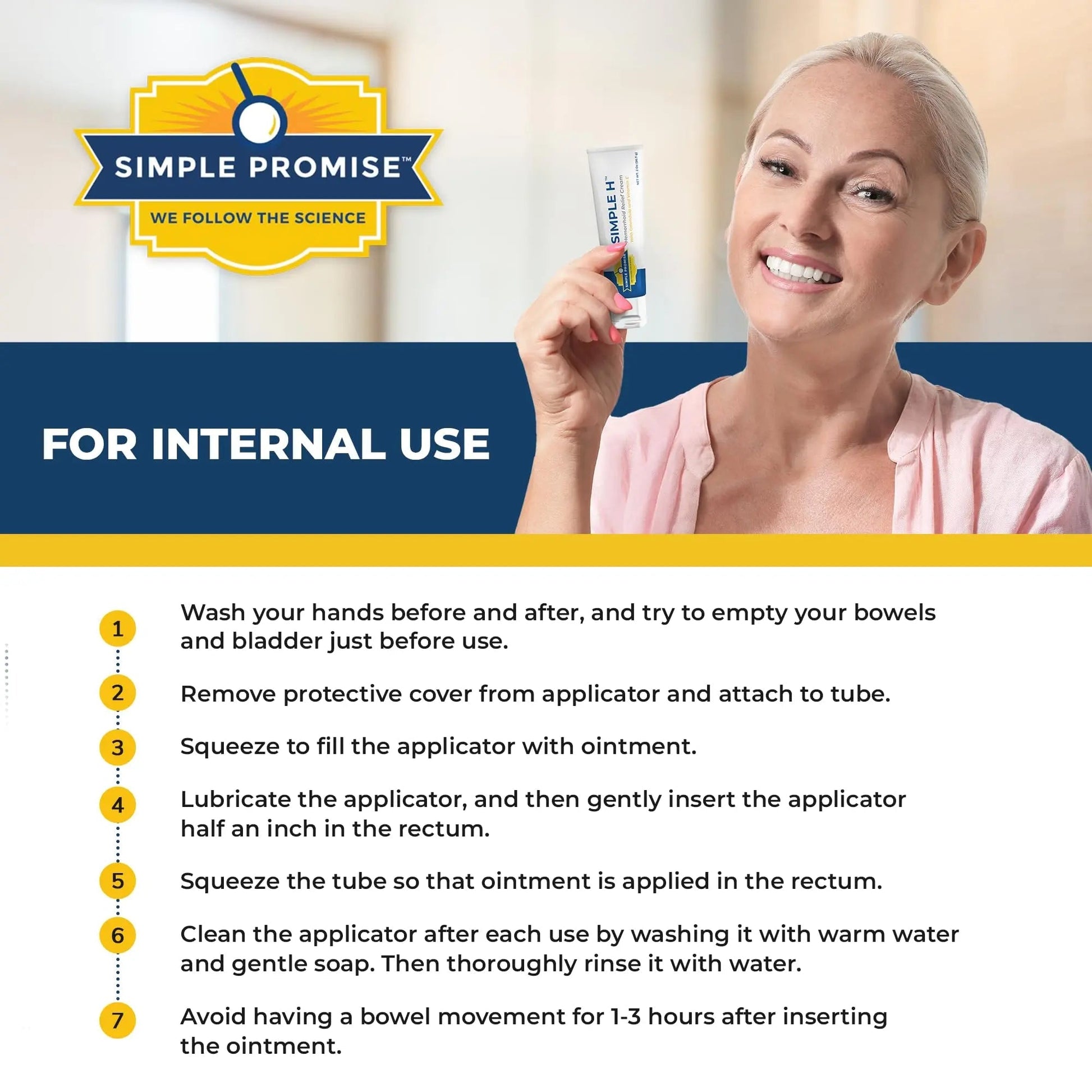 Simple Promise – Simple H Hemorrhoid Cream – Gentle Fast-Absorbing Formula with 28 Potent Ingredients & Enhanced Delivery System – Paraben-Free, Promotes Comfort & Relief, 2 oz Simple Promise buy supplements canada