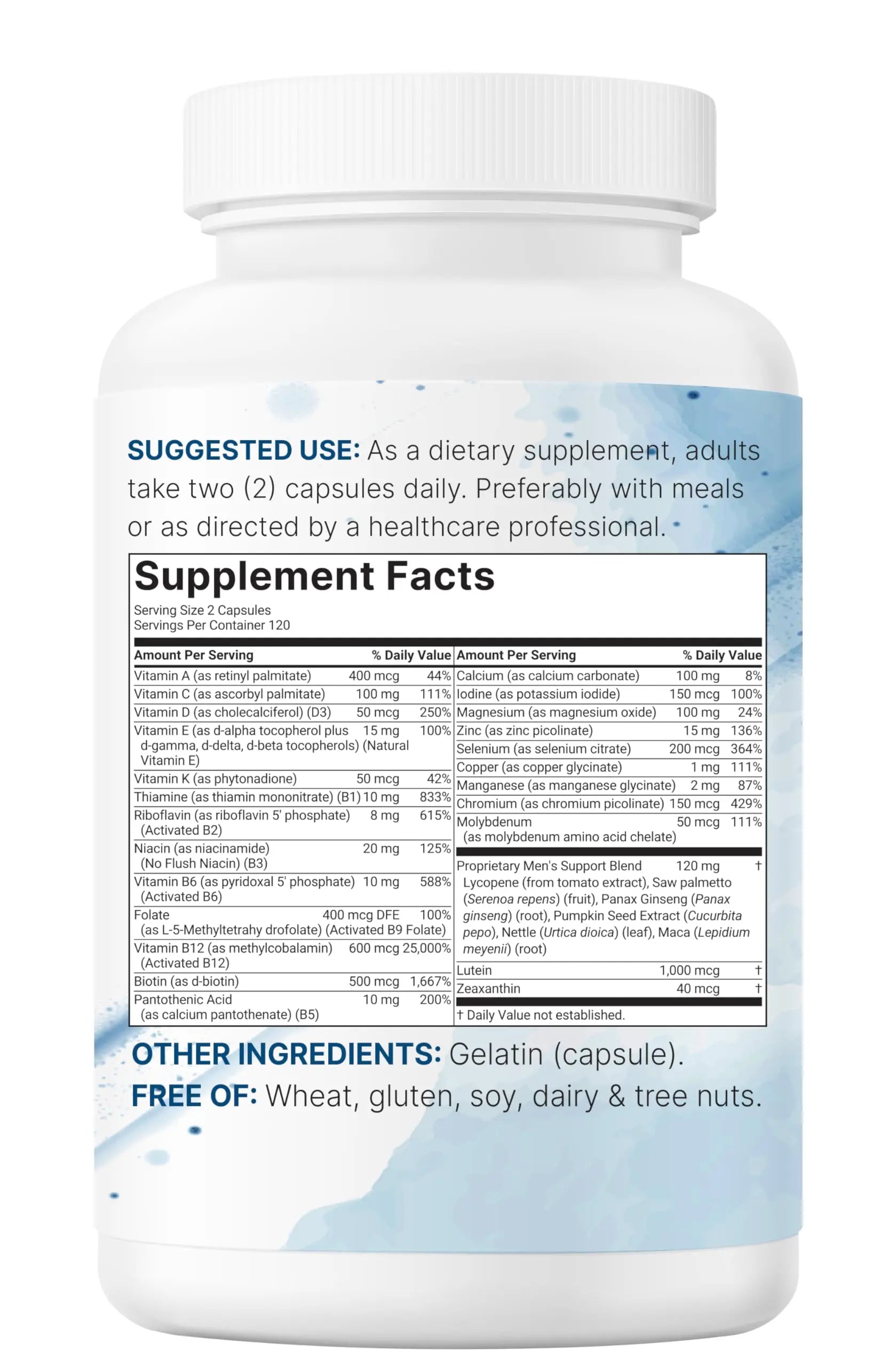 Pure Methylated Multivitamin for Men, 240 Capsules | 30 Key Nutrients with Vitamin C, D, E, B Complex + Methylfolate Micro Ingredients buy supplements canada