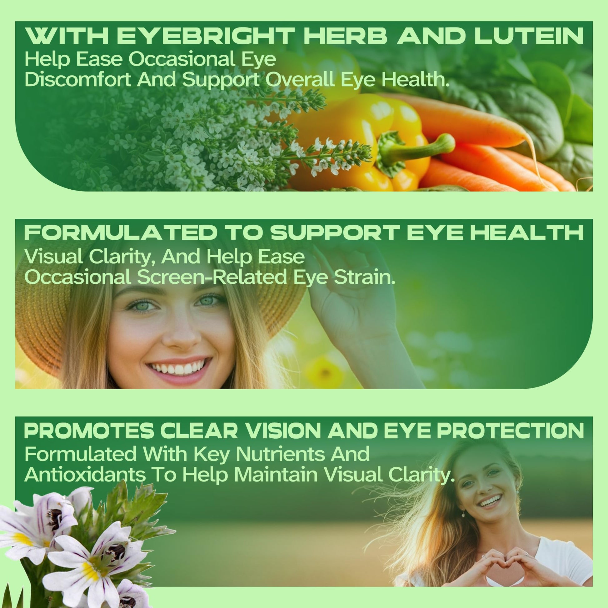 Vitalumina Eyebright Herbal Liquid with Organic Euphrasia, Lutein, Bilberry, Blueberry & Goji – Plant-Based Vegan Supplement for Adults – 4 fl oz Vitalumina buy supplements canada